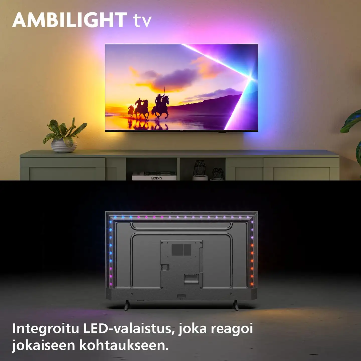 Philips 65" 4K UHD Smart Ambilight QLED TV 65PUS8550/12 - 3