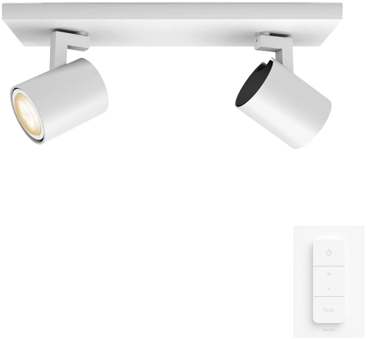 Philips Hue Runner -kohdevalaisin kahdella spotilla 4.2W 2200-6500K 400LM valkoinen - 1
