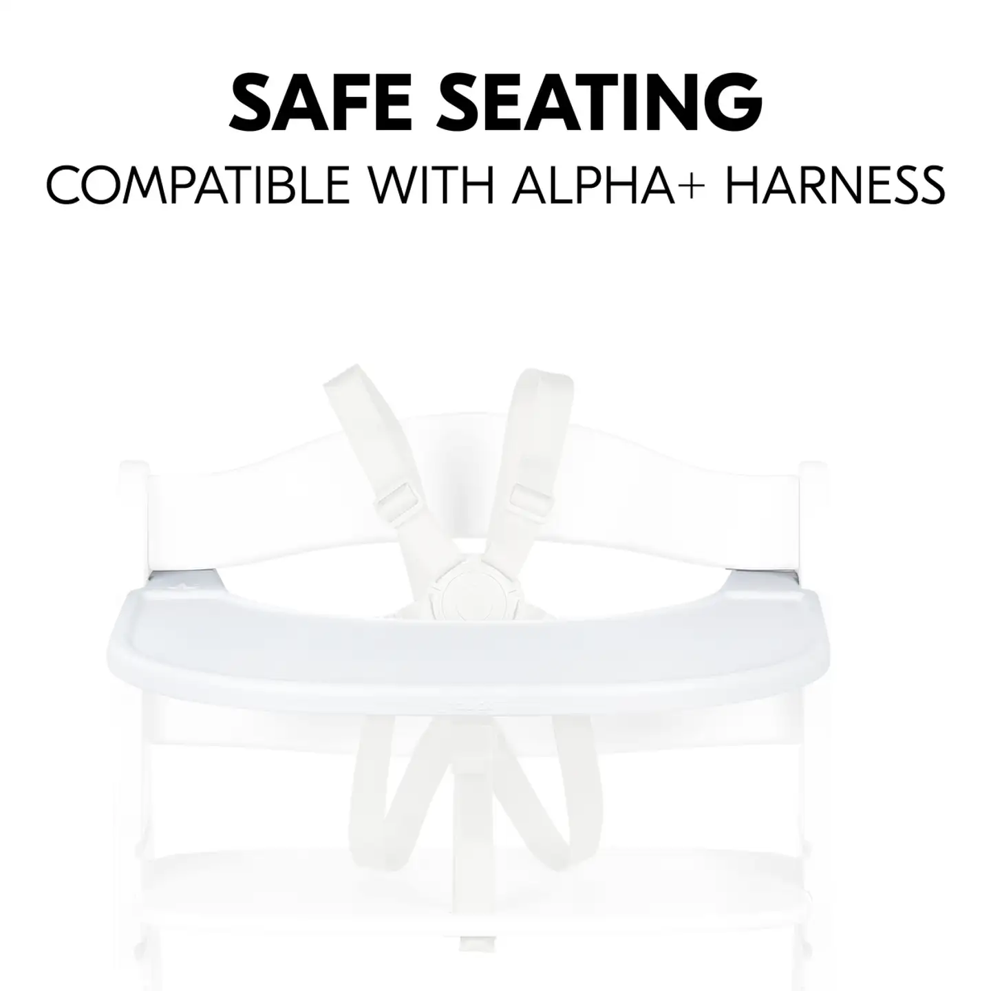 Hauck tarjotin syöttötuoliin Alpha Click Tray valkoinen - 12