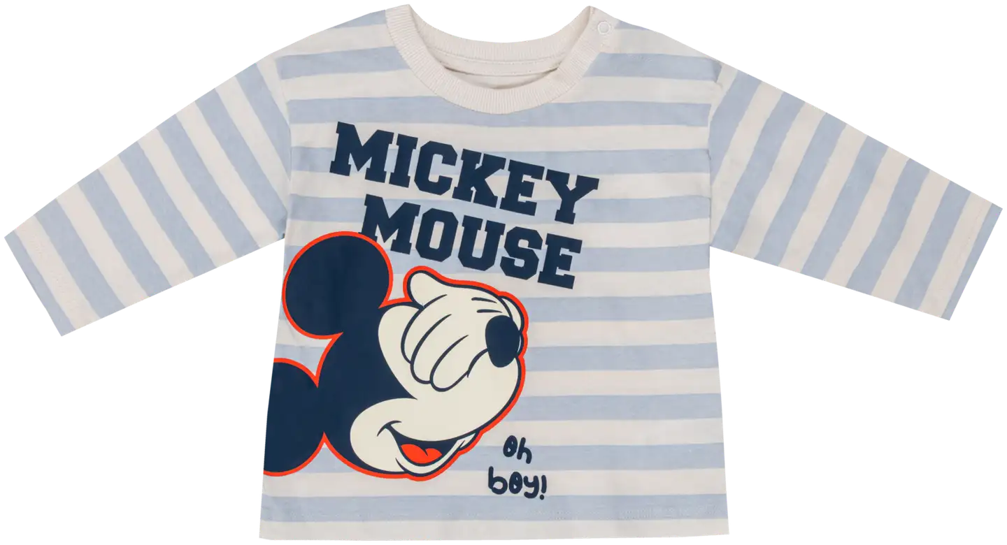 Disney vauvojen pitkähihainen paita Mikki Hiiri - SKY LIGHT - 1