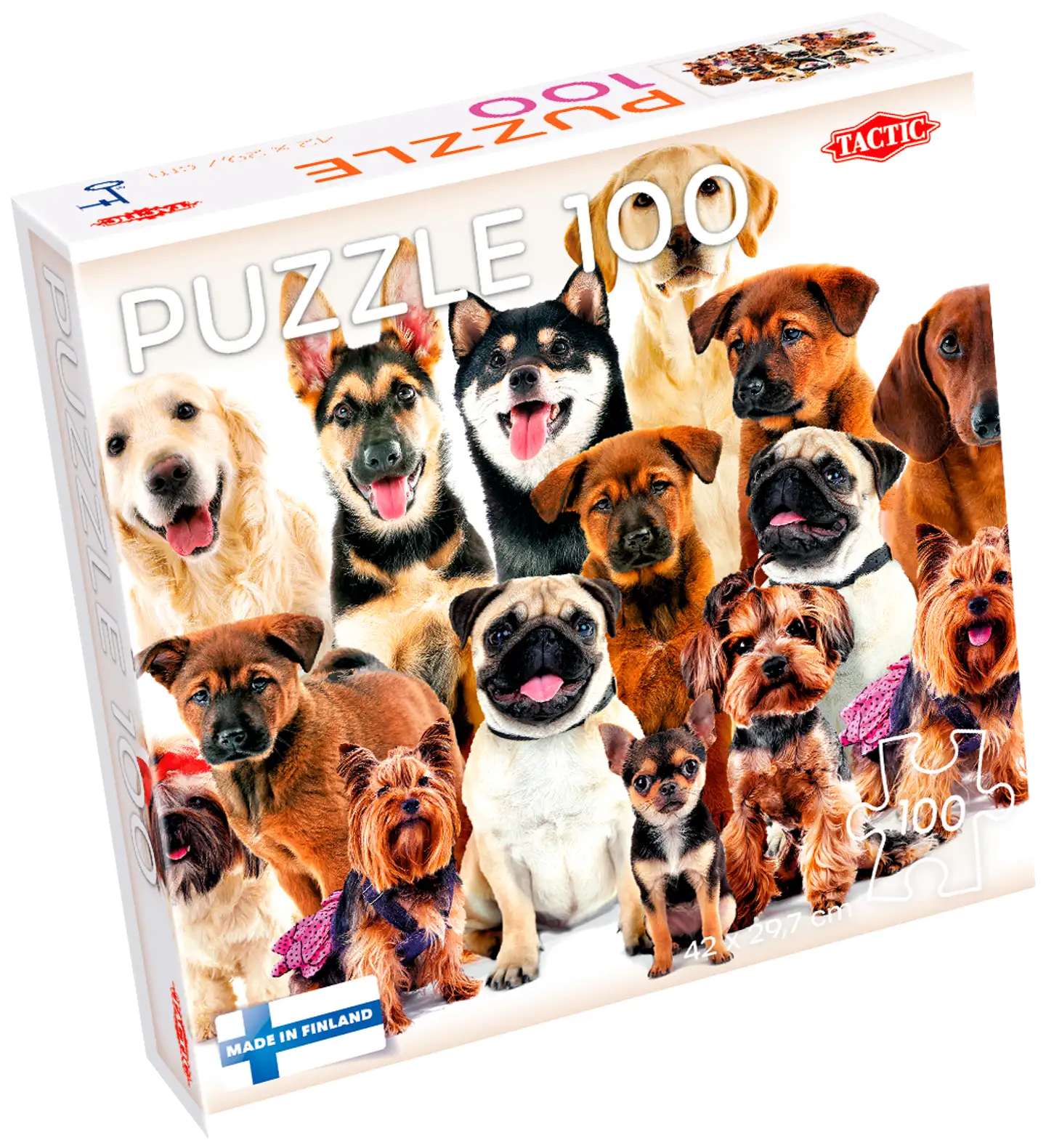 Tactic palapeli Group of Cute Dogs 100 palaa