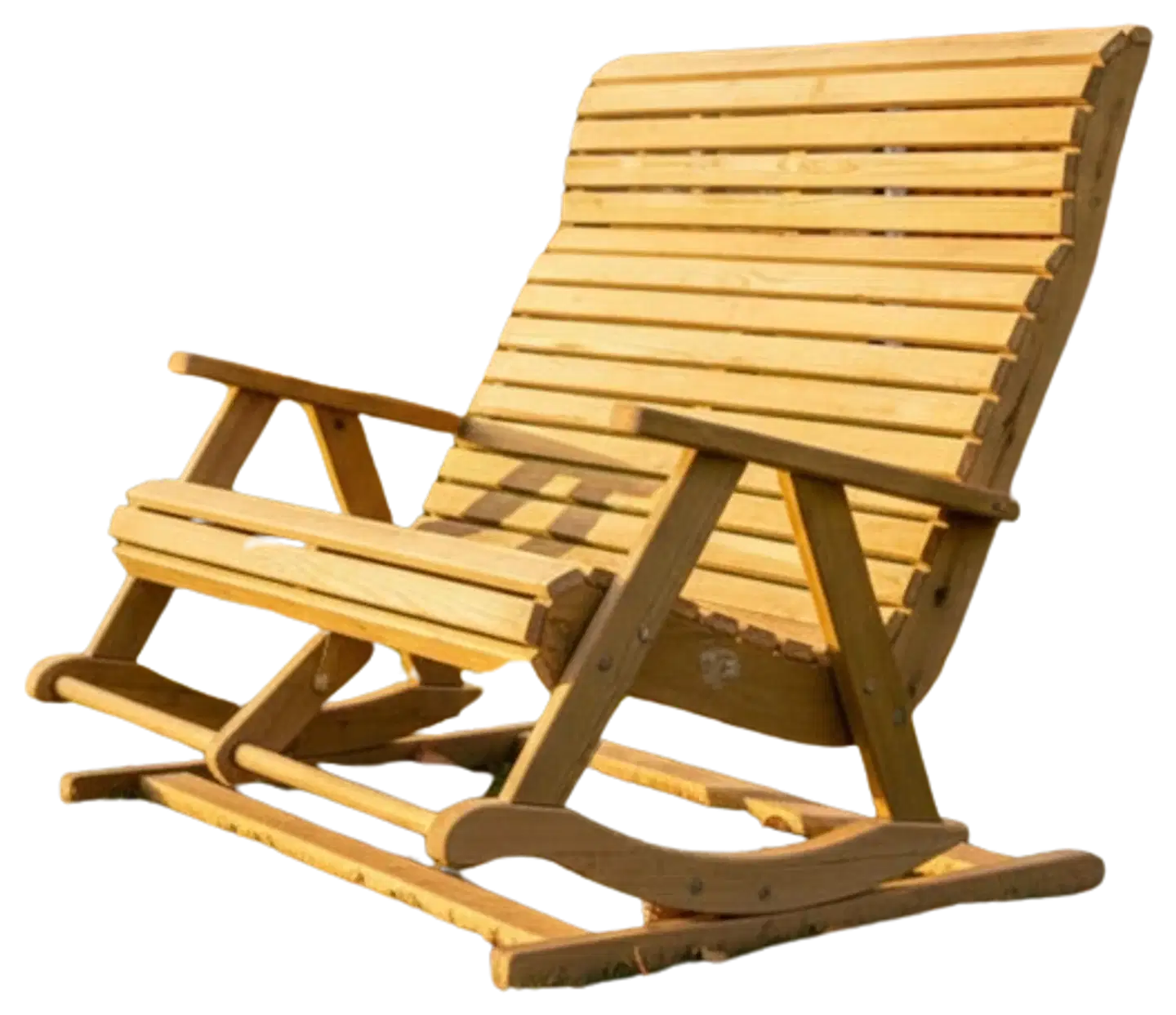 Riku tupla jousikeinu, istuinleveys 110cm, kestopuu vihreä - 3