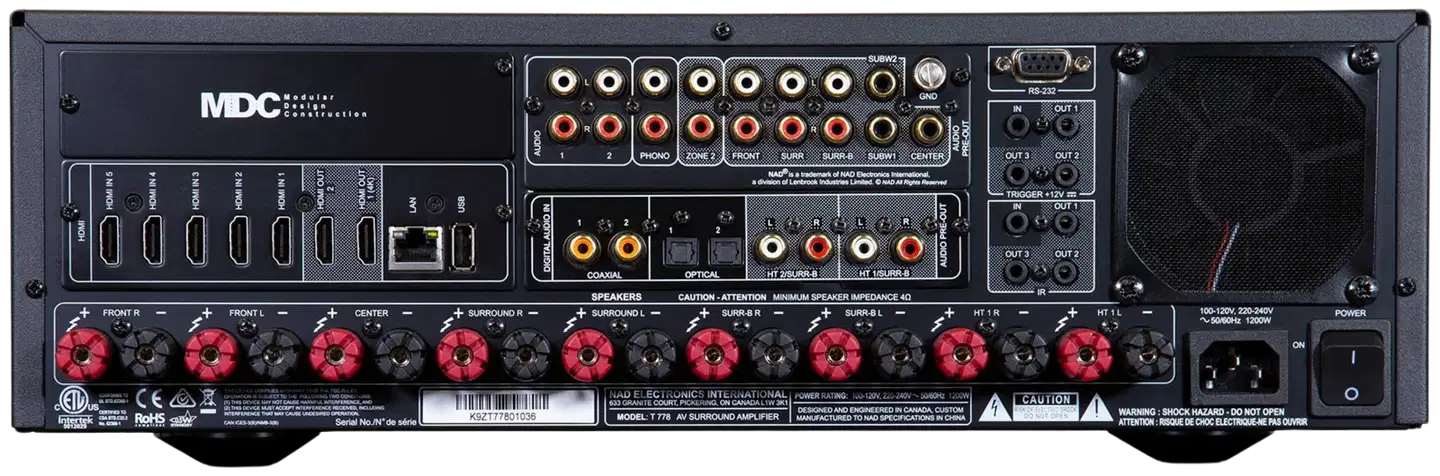 NAD AV-viritinvahvistin T778 - 3