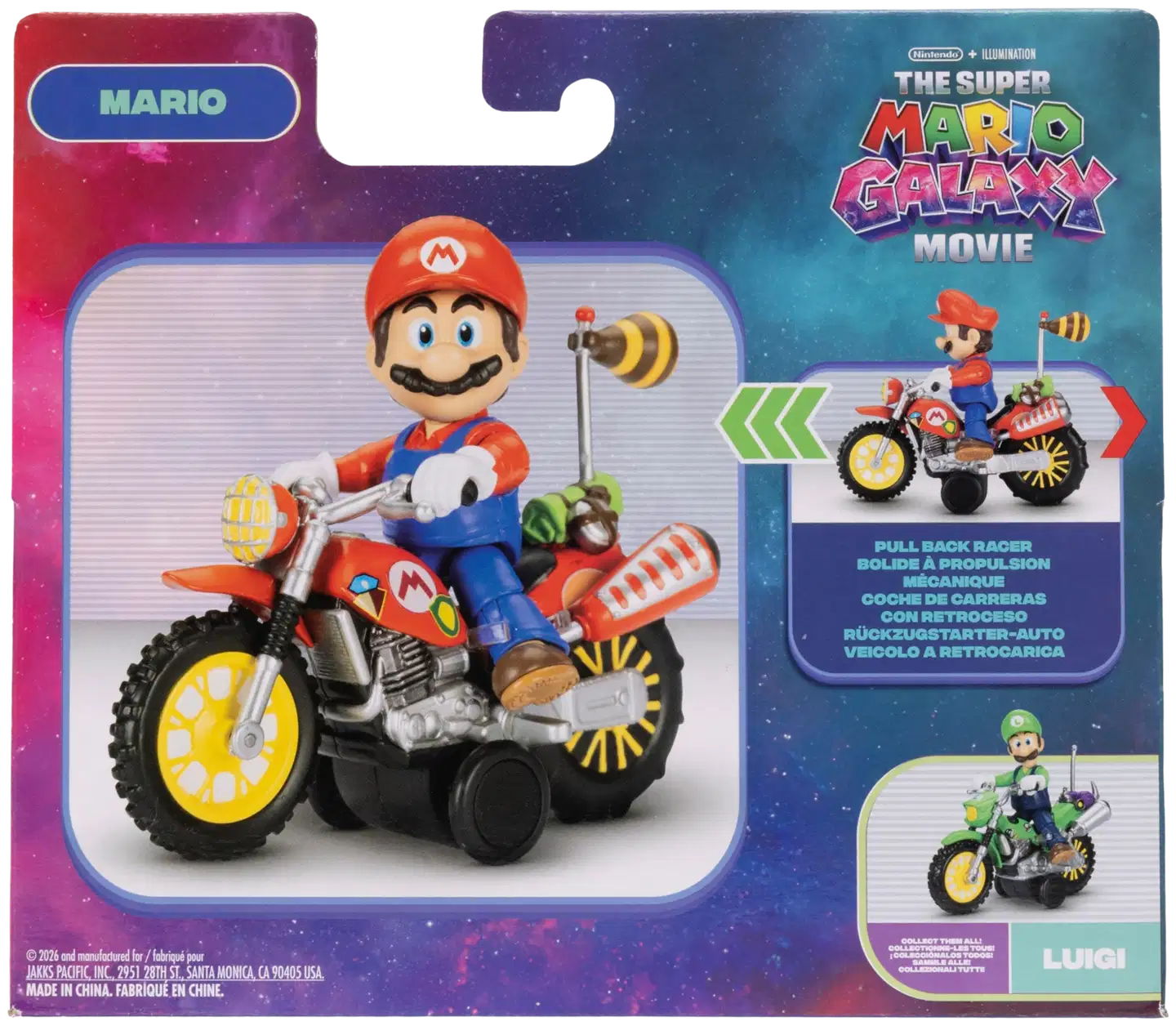 Mario Movie 2 figuuri ja moottoripyörä Wave 1, erilaisia - 10