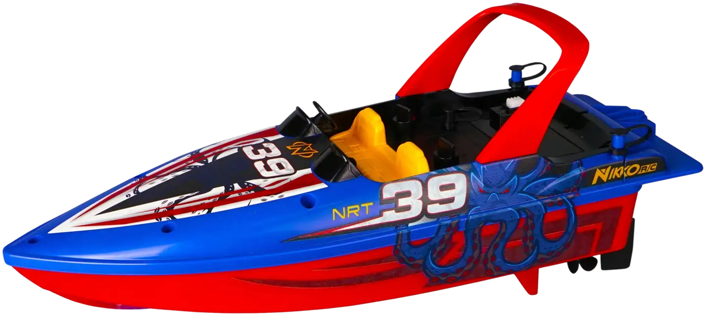 Nikko RC-vene Race Boats - Octo-Blue #39 30cm - 1