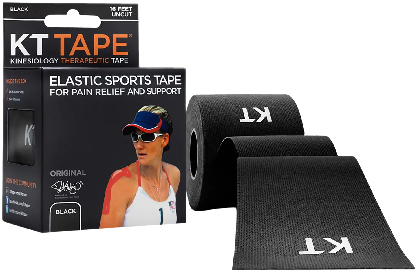 KT-Tape Original kinesioteippi 5m, musta