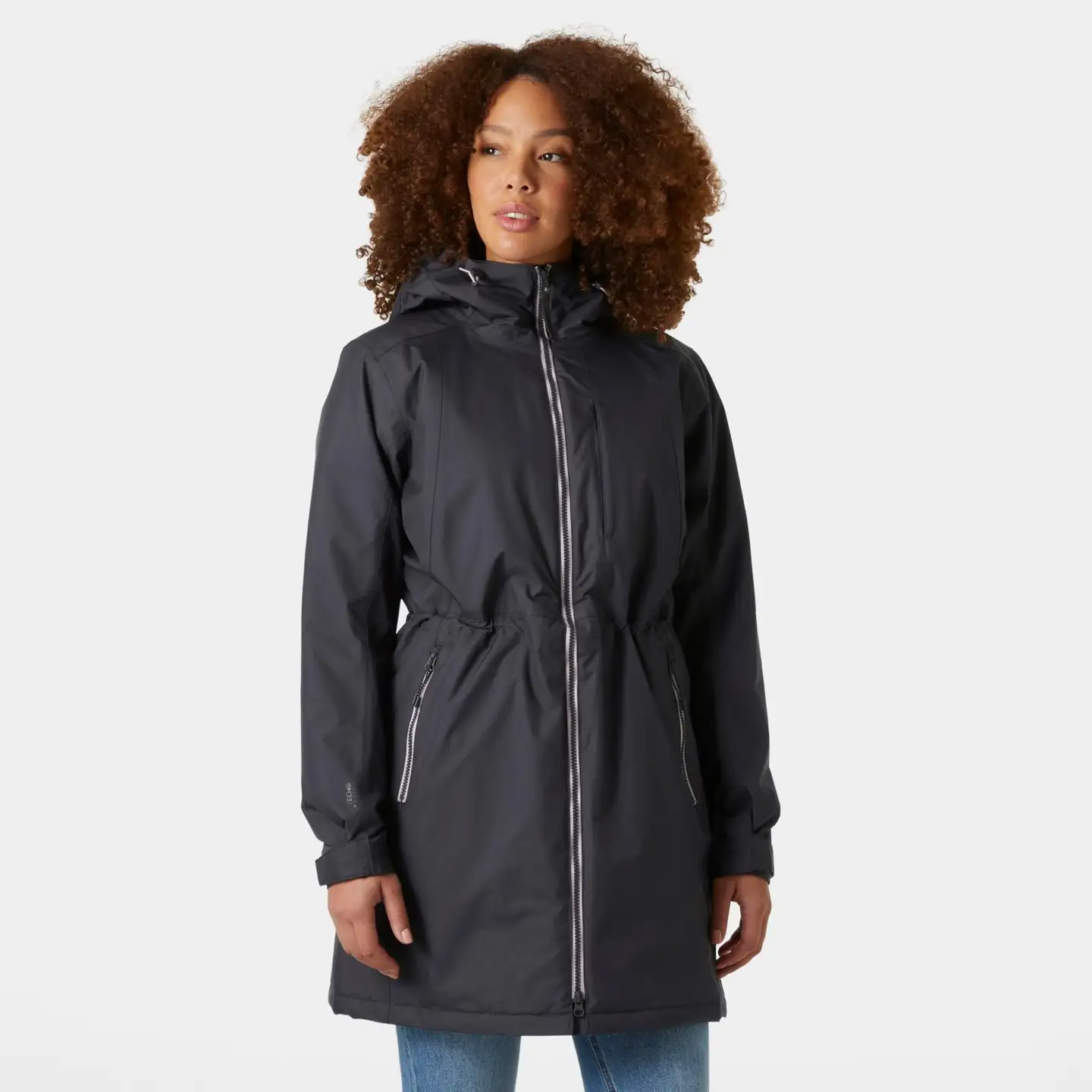 Helly Hansen naisten kevytvanutakki pitkä Westport Ins Coat - ebony - 3