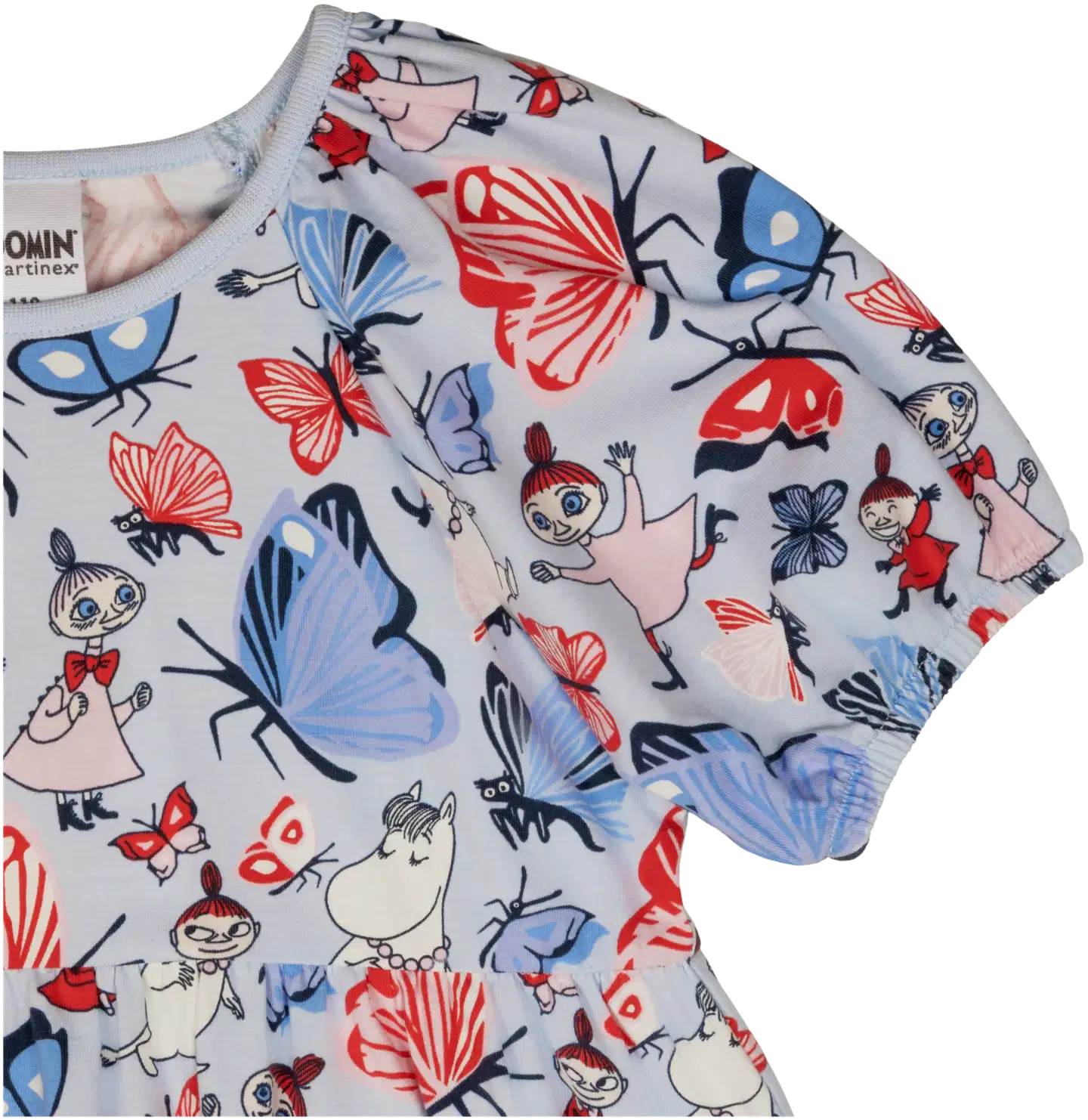 Muumi lasten mekko Perhospuisto 591899 - Vaaleansininen - 2