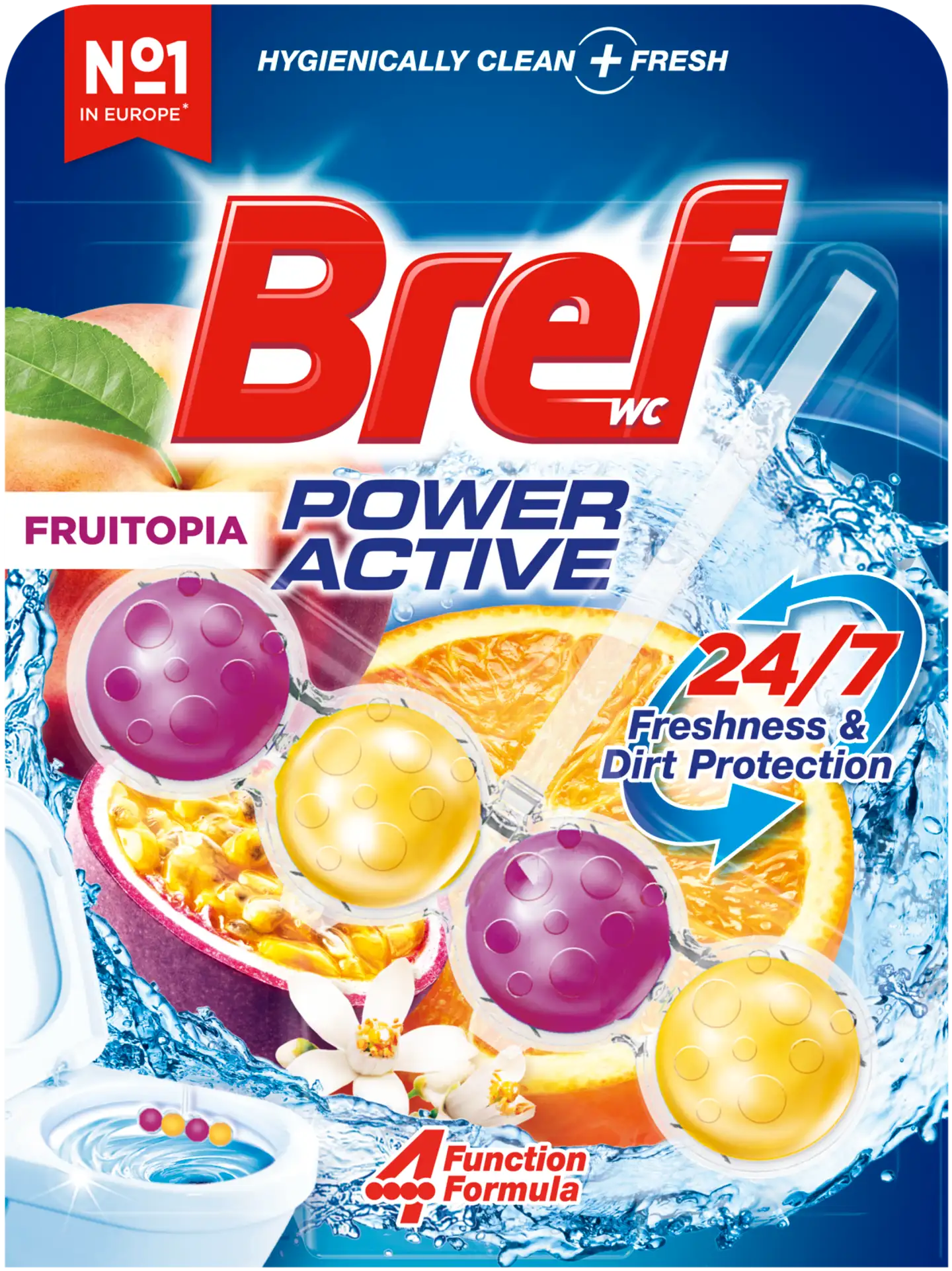 Bref 50g Power Active Fruitopia WC-raikastin