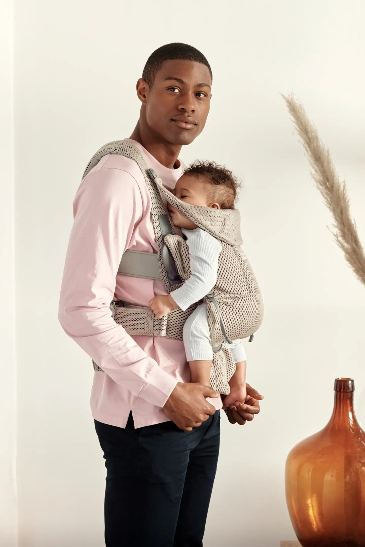 BabyBjörn vauvan kantoreppu move - 3d mesh, harmaa beige - 4