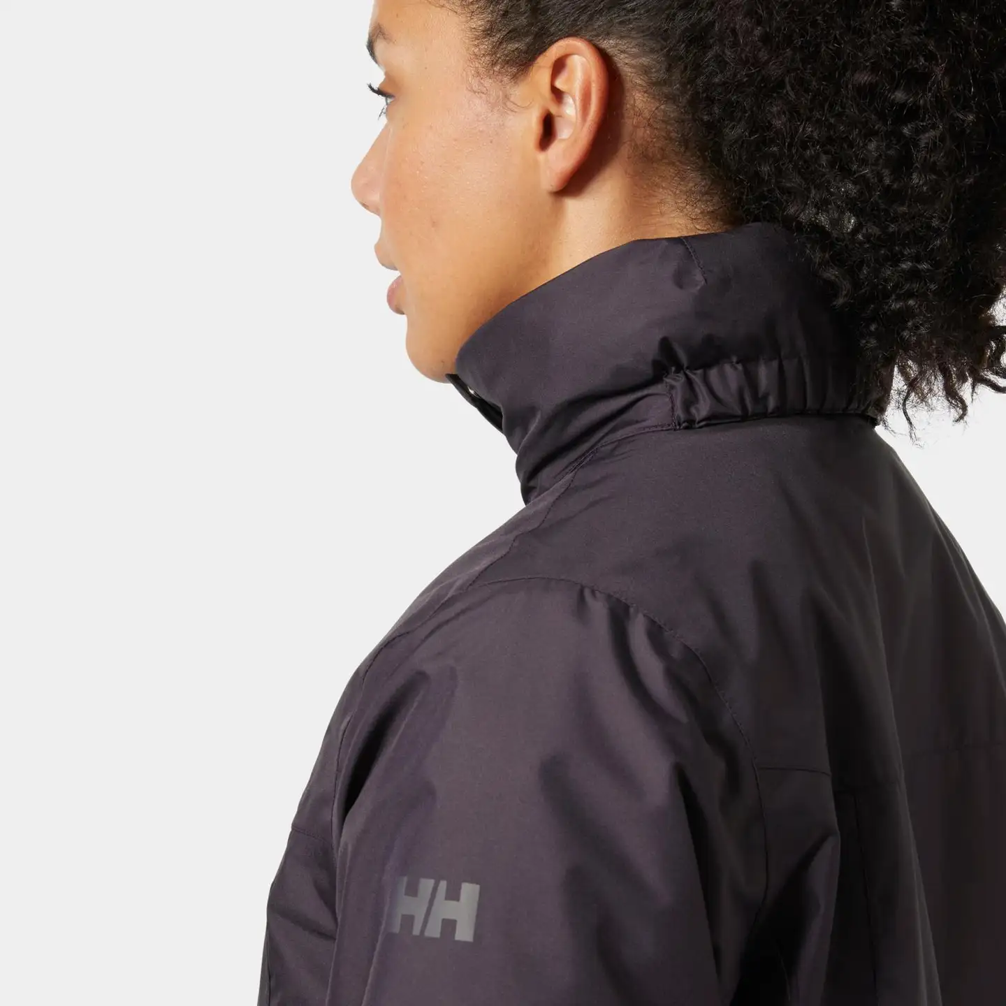 Helly Hansen naisten pitkä kevytvanutakki Westport Ins Coat - Black grape - 6