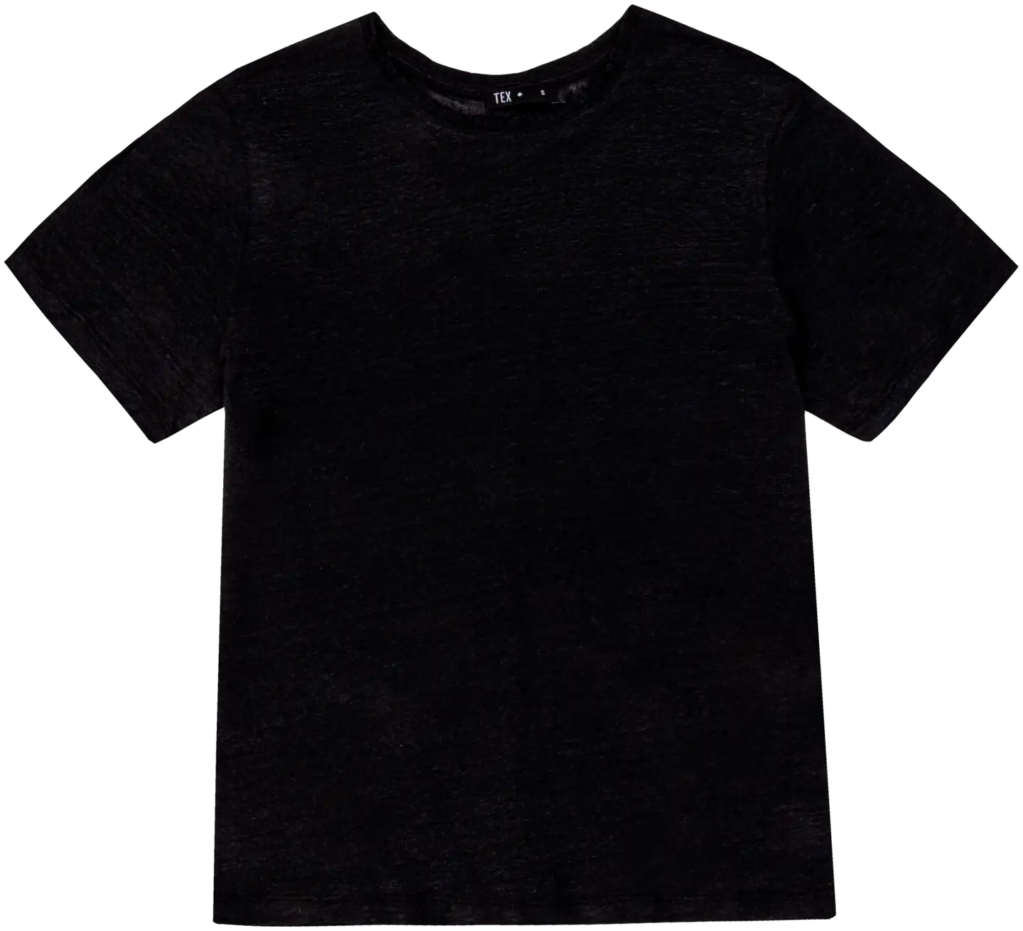 TEX naisten t-paita pellava I983064 - BLACK 1 - 1
