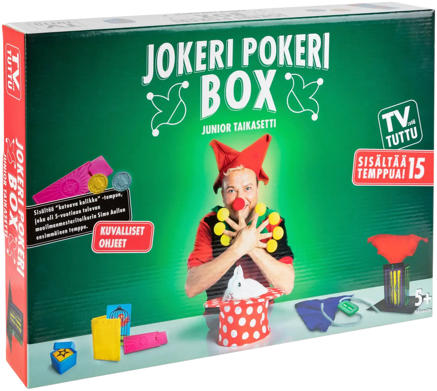 Jokeri Pokeri Box Junior taikasetti 15 temppua - 2