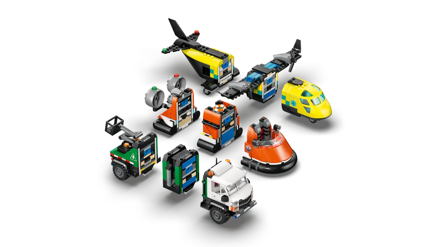 LEGO® City Great Vehicles 60505 Lentokone, huoltoauto ja ilmatyynyalus - 12