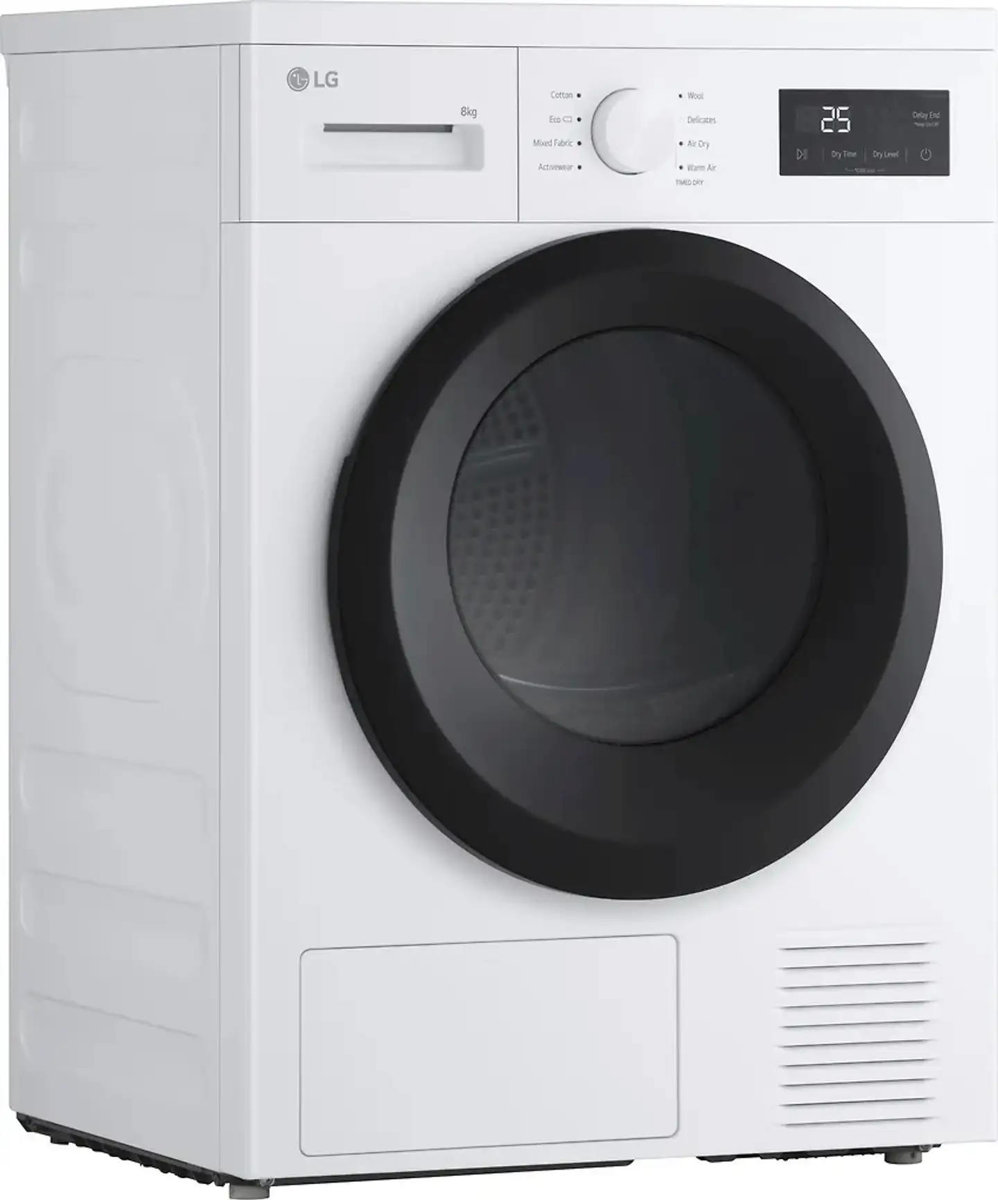LG kuivausrumpu RHA1008NWK, 8kg, valkoinen - 3