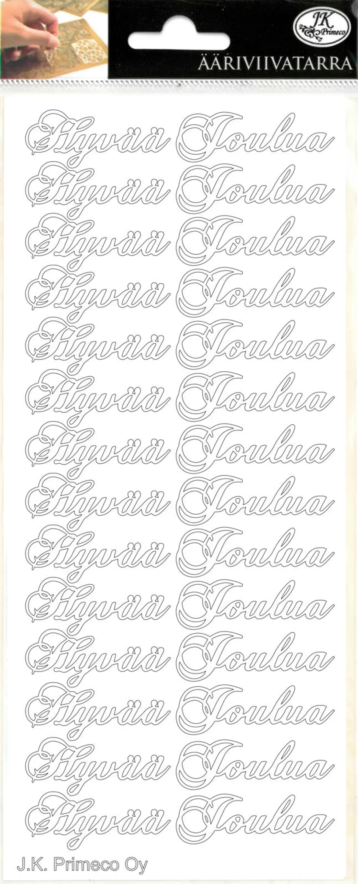 J.K. Primeco Ääriviivatarra Joulu - 7