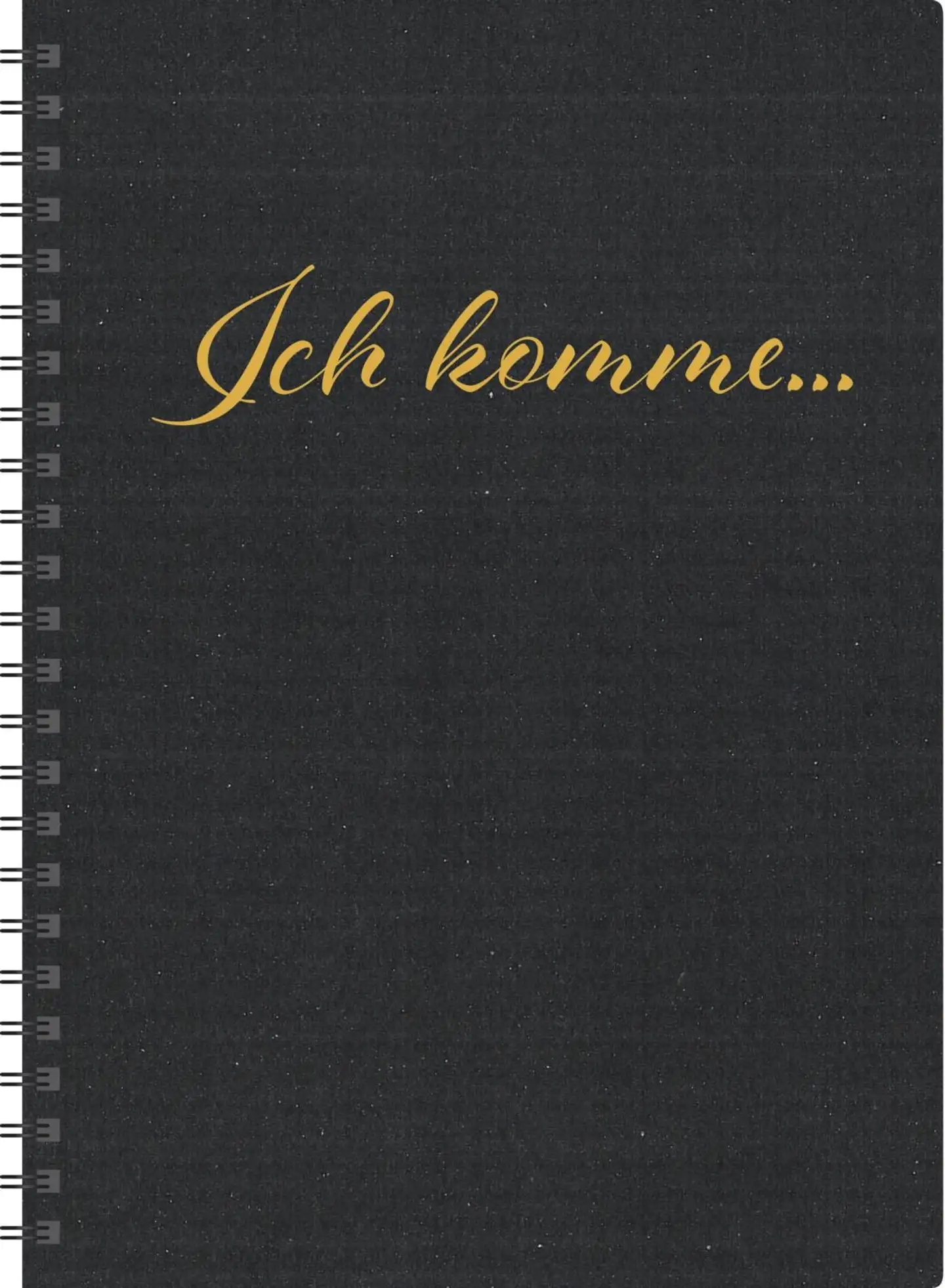 Ich komme -muistikirja A5, musta - 1