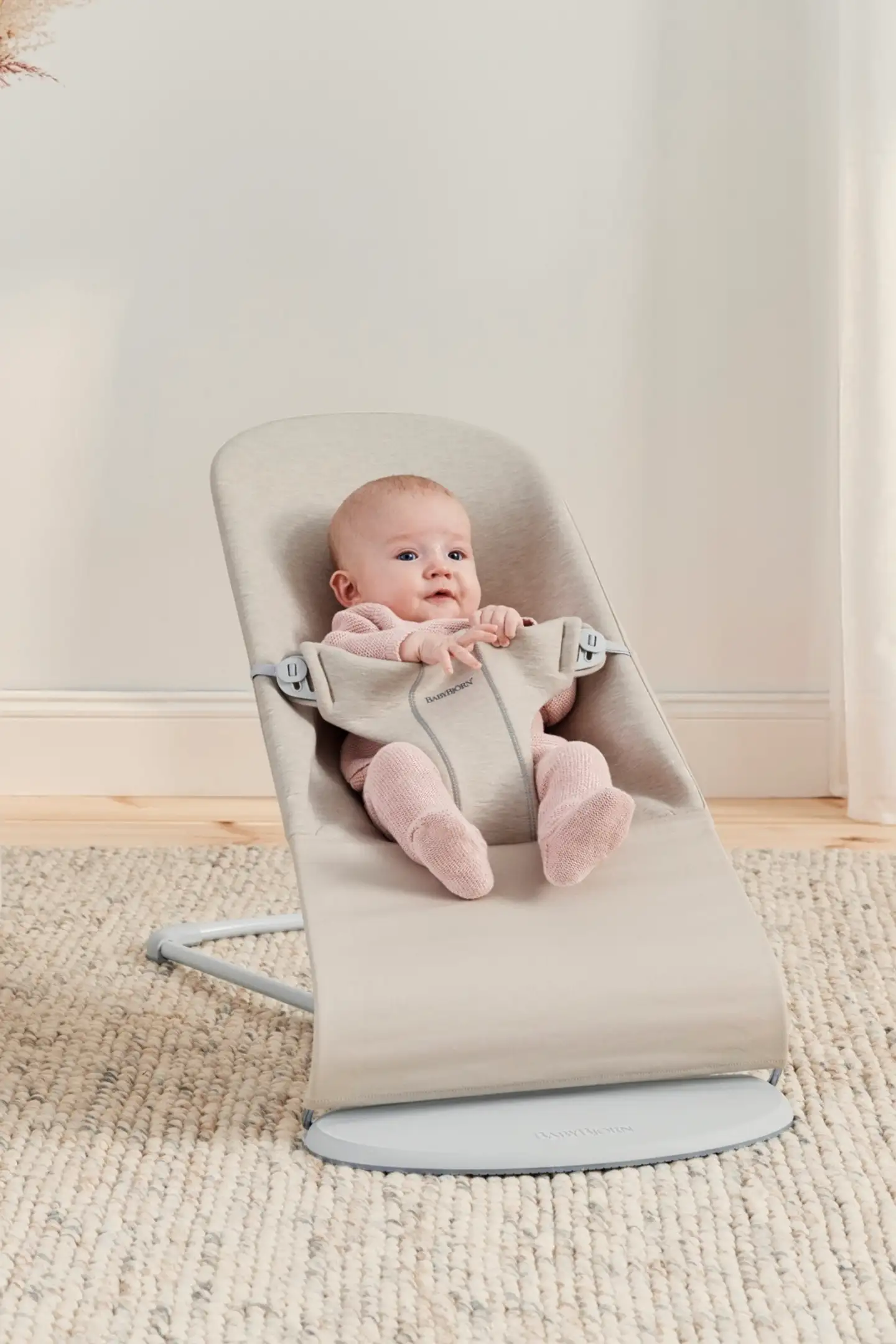 BabyBjörn sitteri bliss - 3d jersey, vaalea beige - 2