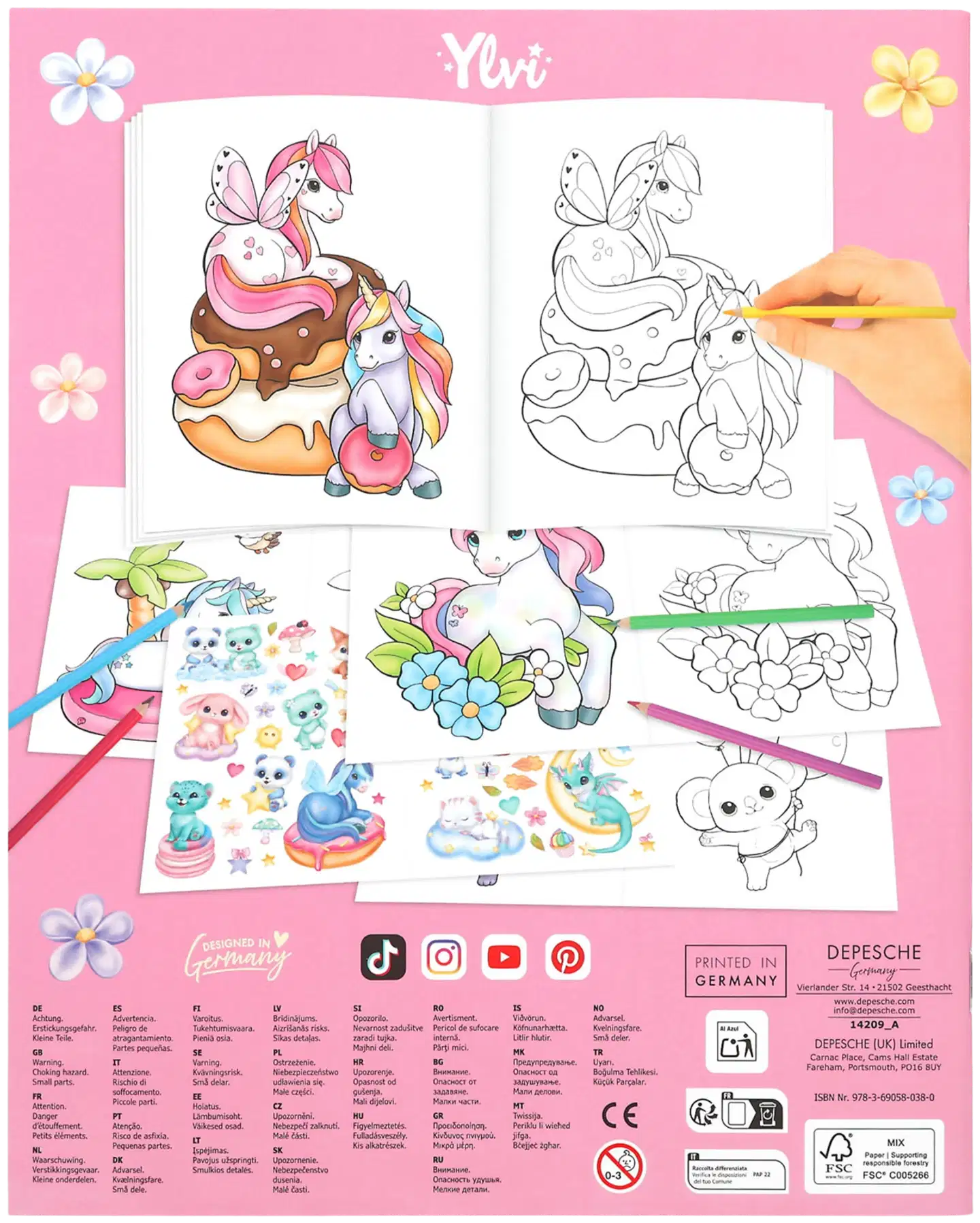 Ylvi Unicorn Värityskirja - 3