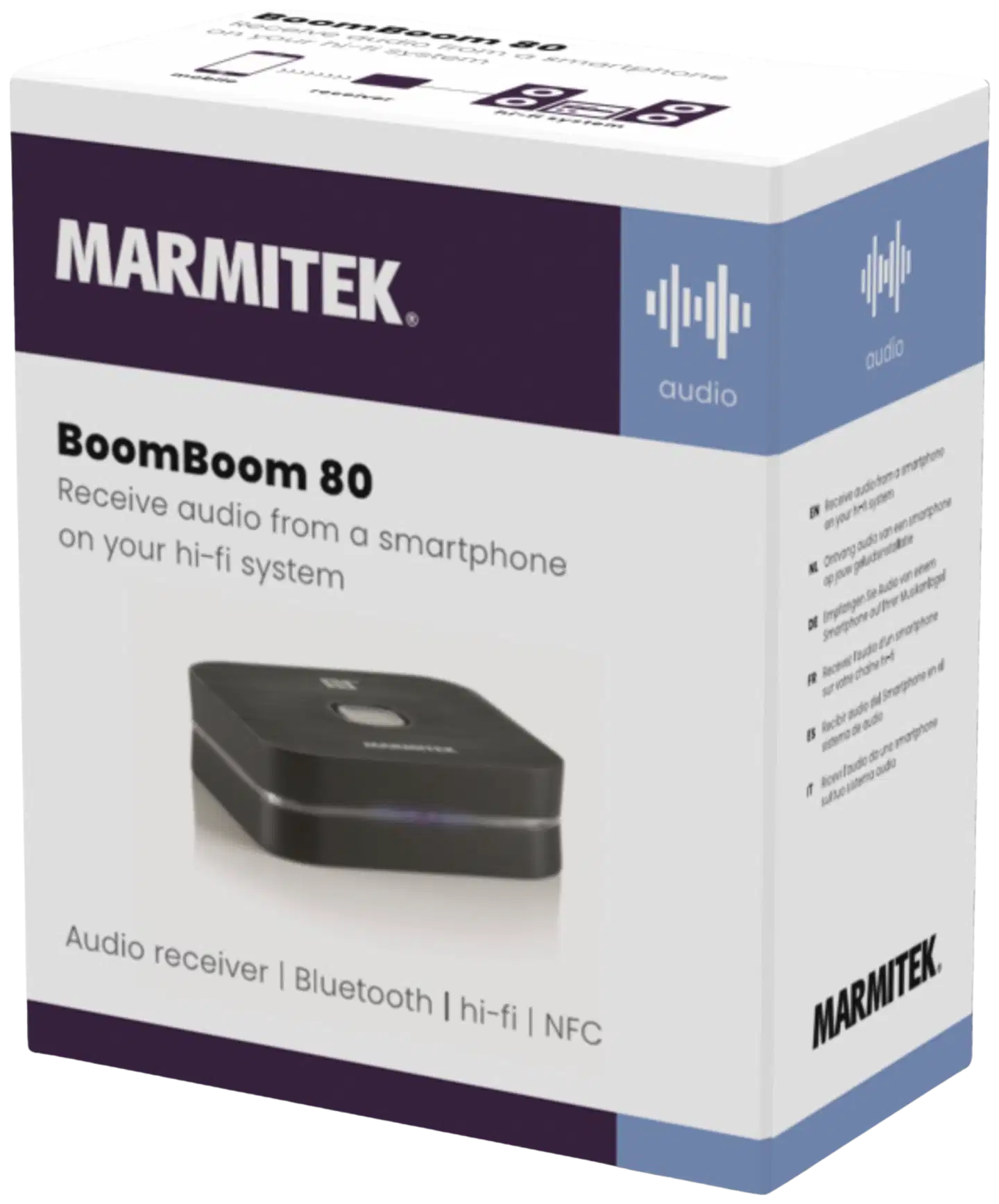 Marmitek Bluetooth-vastaanotin BoomBoom 80 NFC-yhteensopiva - 8