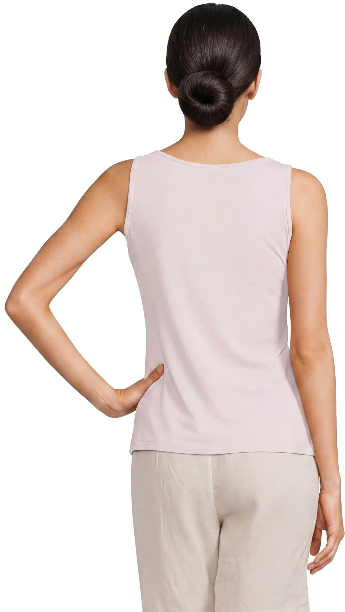 House naisten hihaton toppi Julia1 - Light pink - 3
