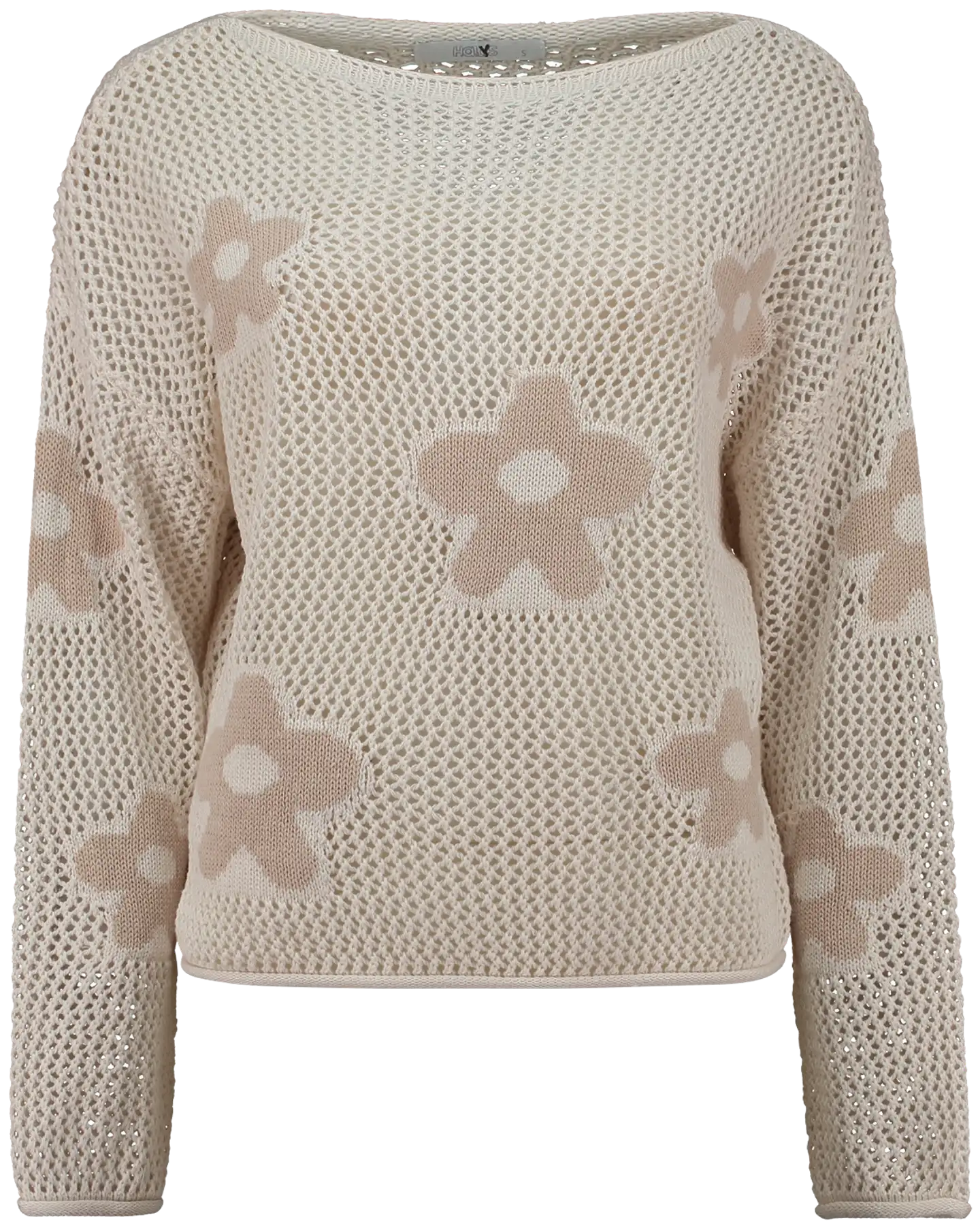 Hailys naisten neule Ma44yla - cream/beige flower - 1