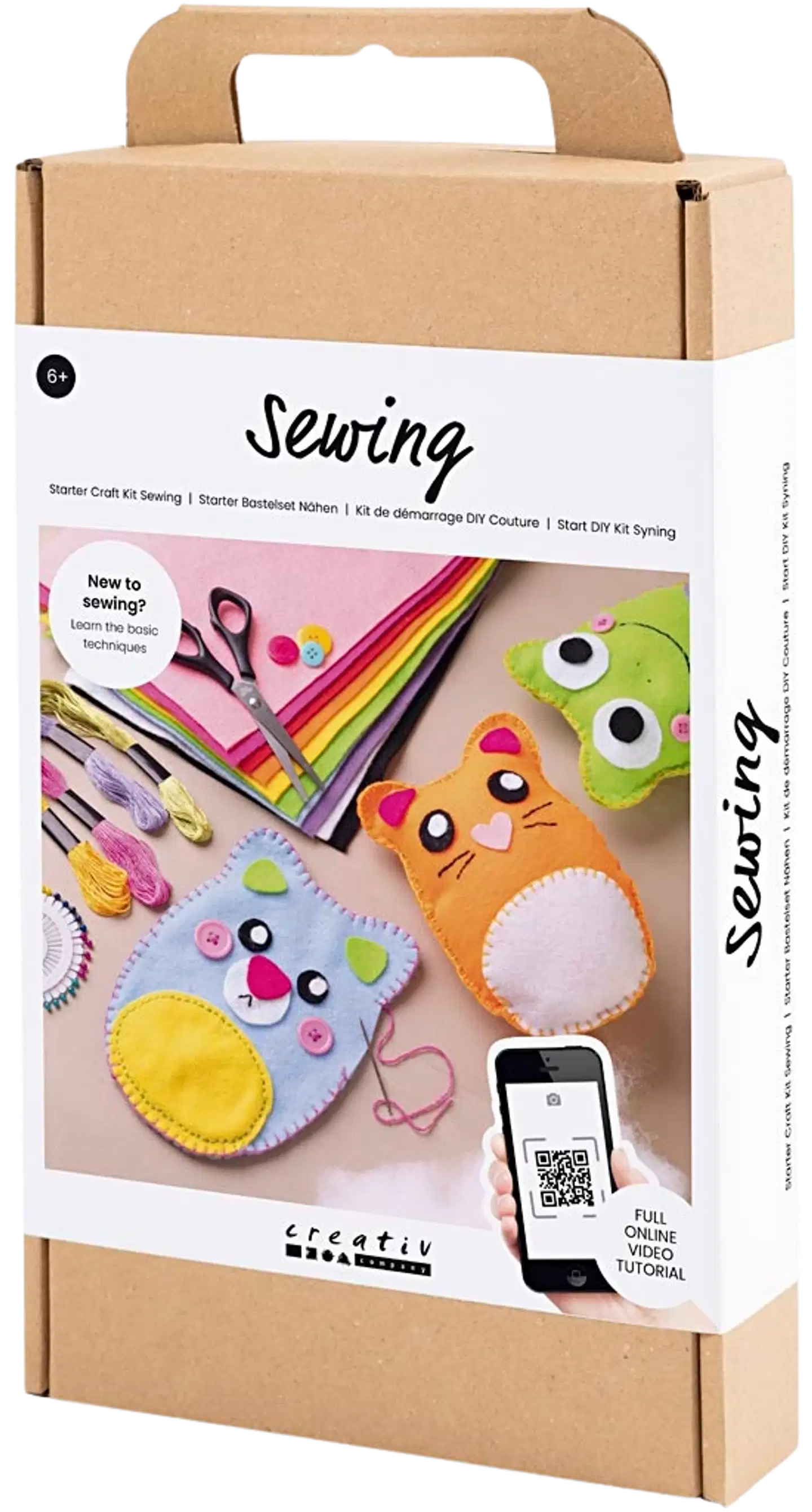 Lasten askartelupakkaus ompelu, nallet - 4