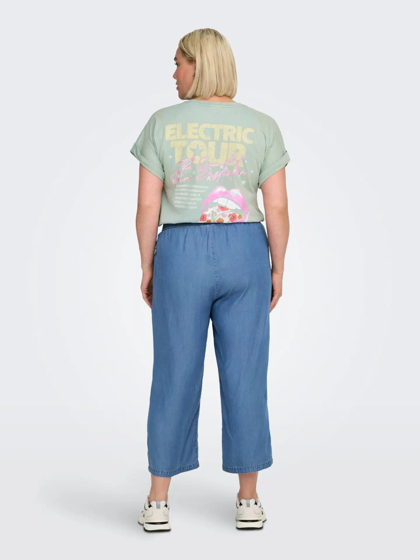 Only Carmakoma naisten housut Carcharis - Medium Blue Denim - 5