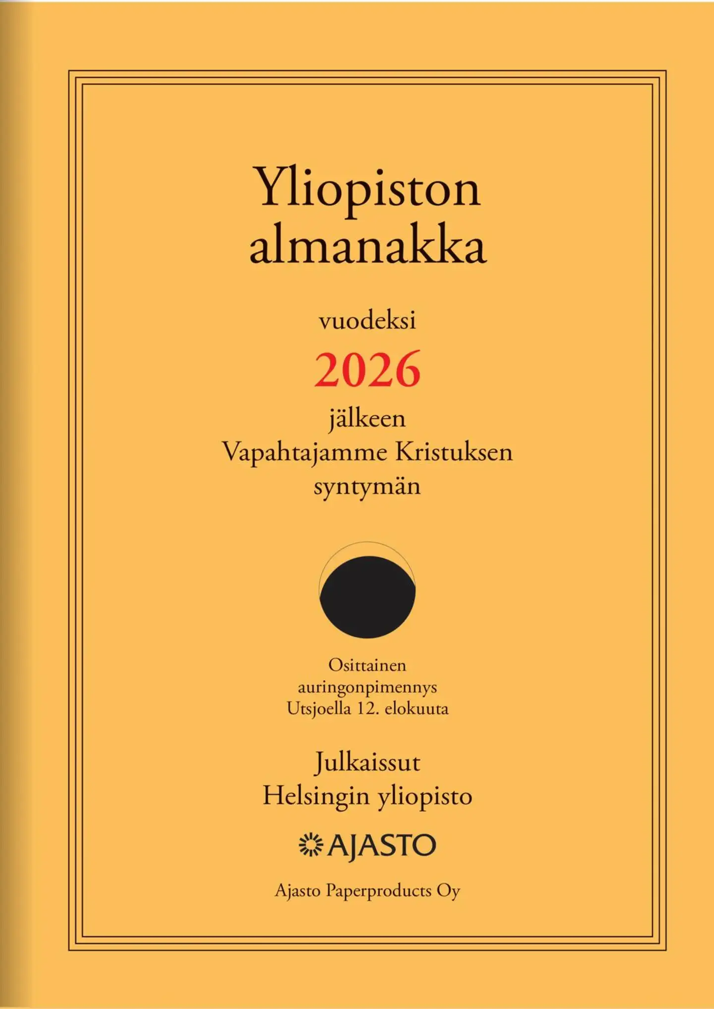 Ajasto pöytäkalenteri Yliopiston almanakka A4 - 1