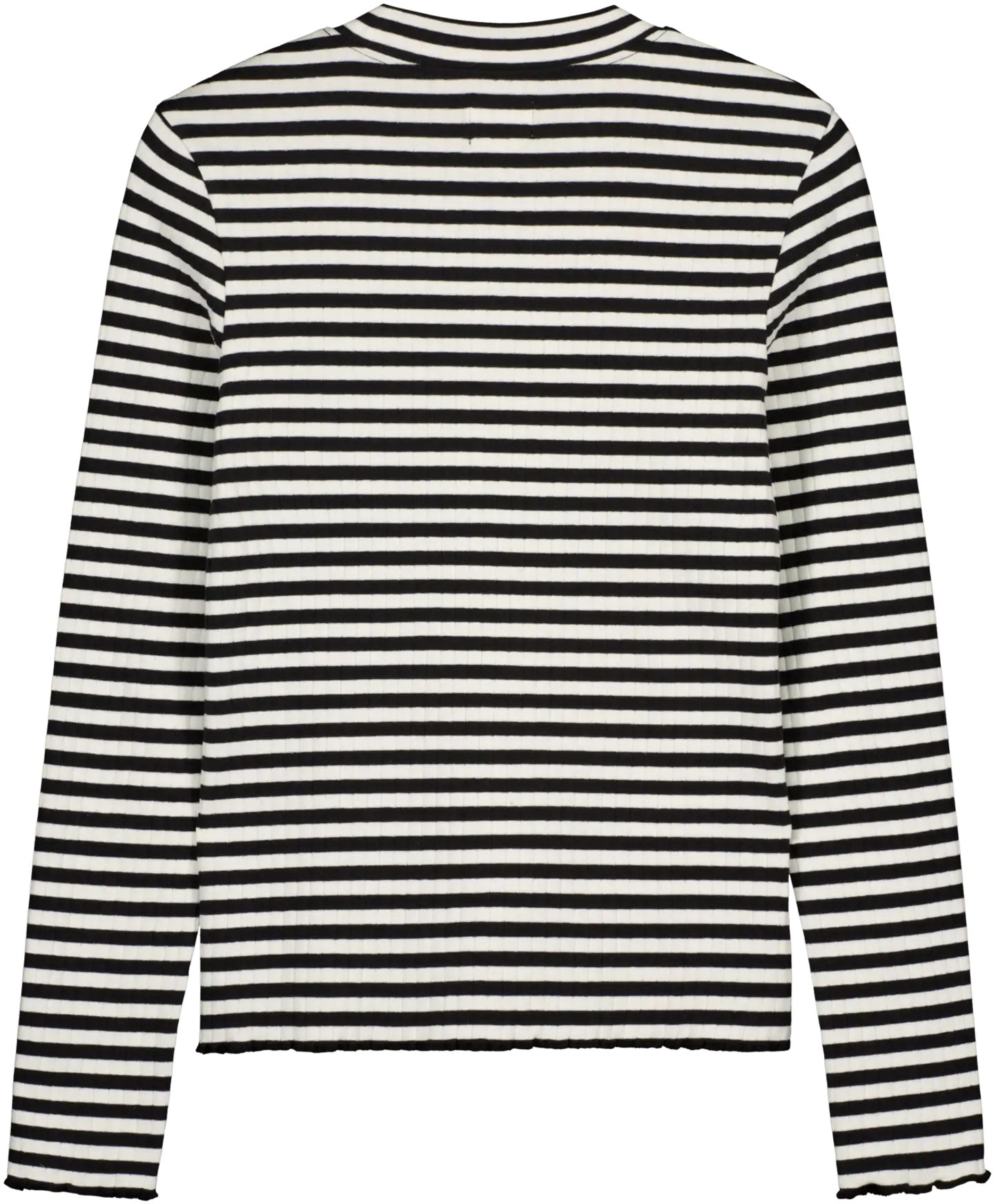 WKLY. naisten raidallinen pusero kilpikonnakauluksella 213W341208 - black/off white - 2