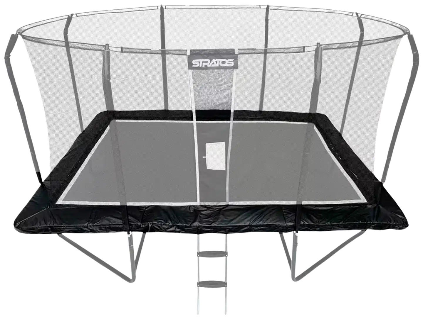 Trampoliinin reunapehmuste stratos suorakaide trampoliini 277x477 cm premium black line - 2