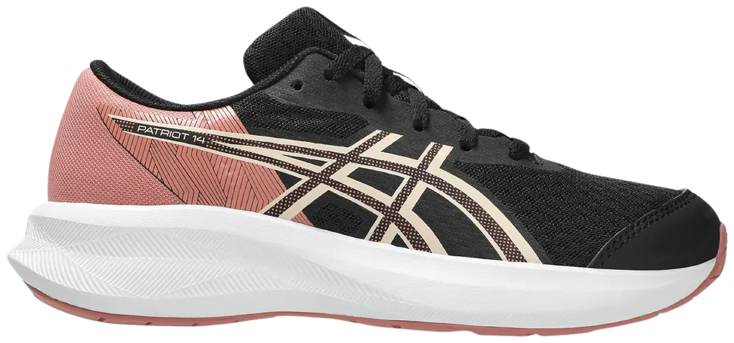 Asics lasten juoksukengät Patriot 14 GS - black/pearl pink - 1