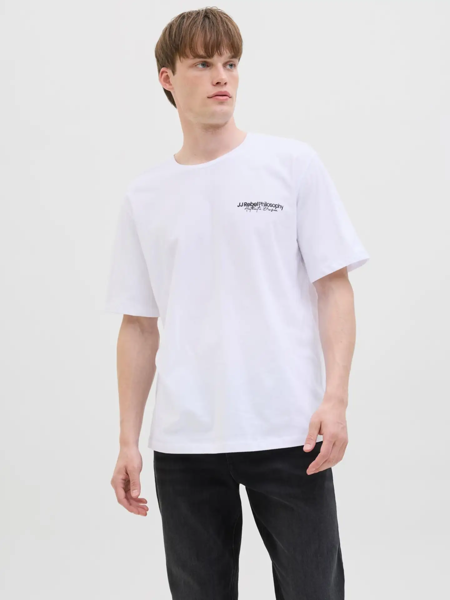 JJ Rebel miesten t-paita JREBZACK - WHITE - 7