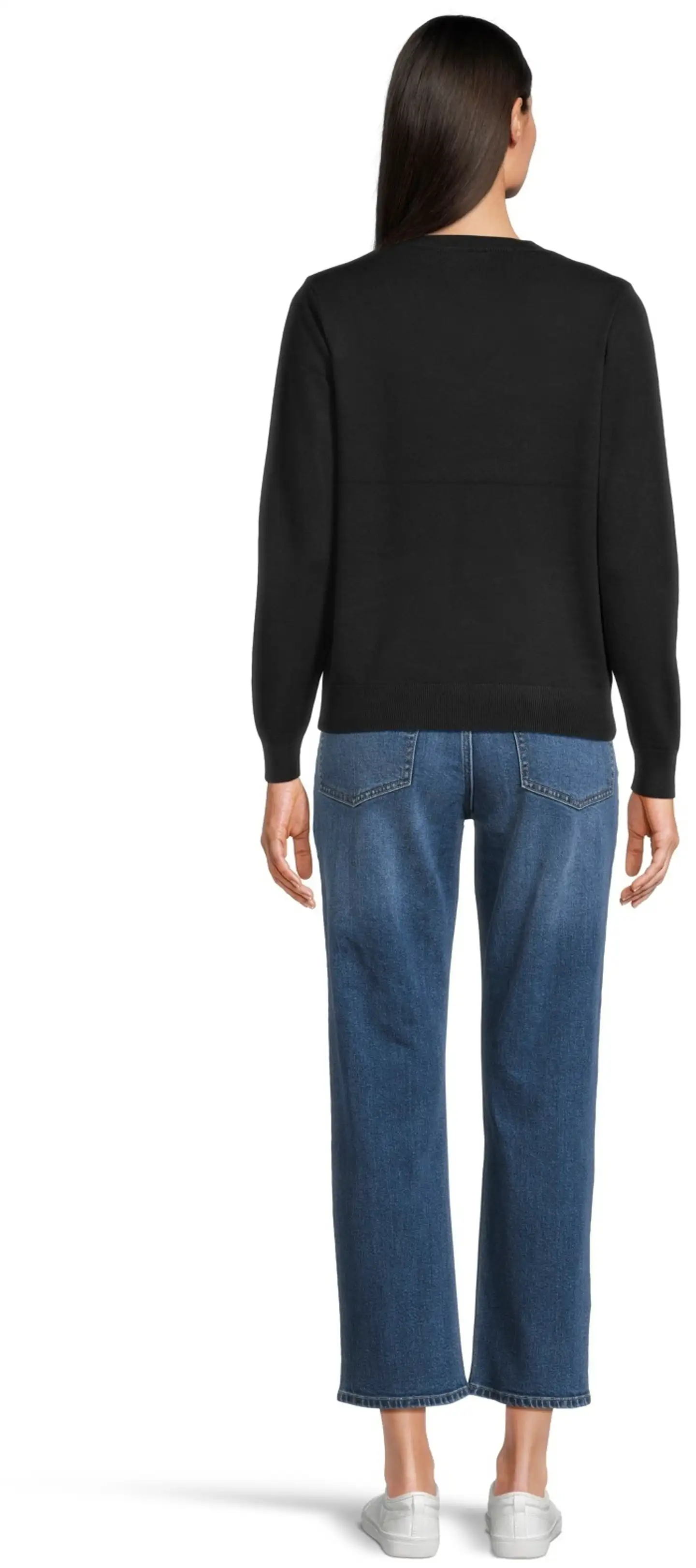 House naisten neulepaita TINA-V - Jet Black - 3