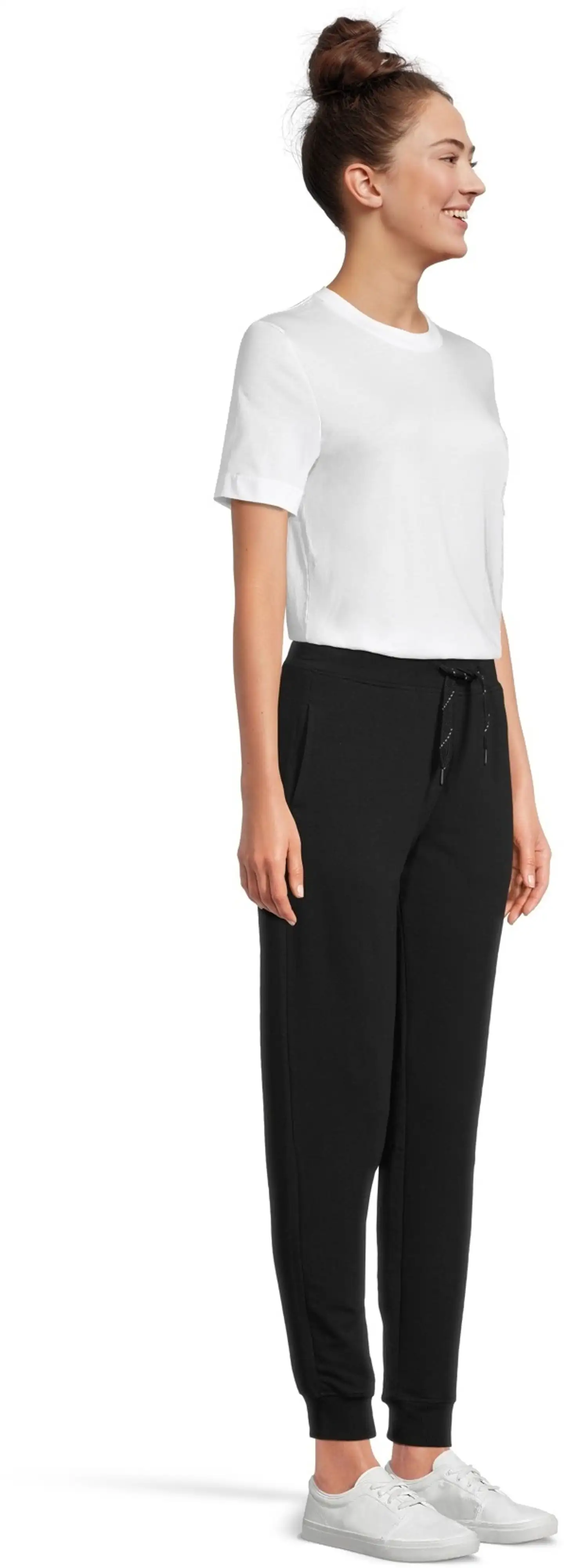 House naisten collegehousut Terry basic - MUSTA - 4