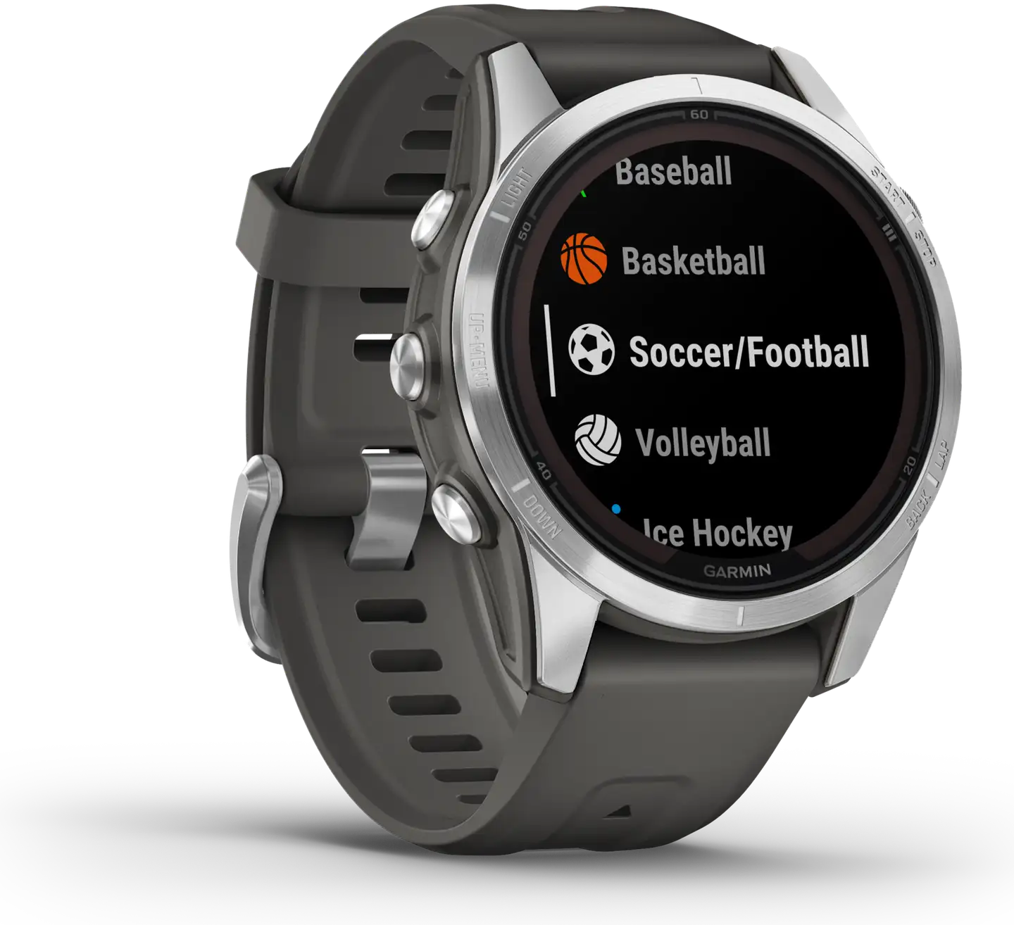 Garmin Fenix 7s Pro Solar urheilukello, harmaa - 2