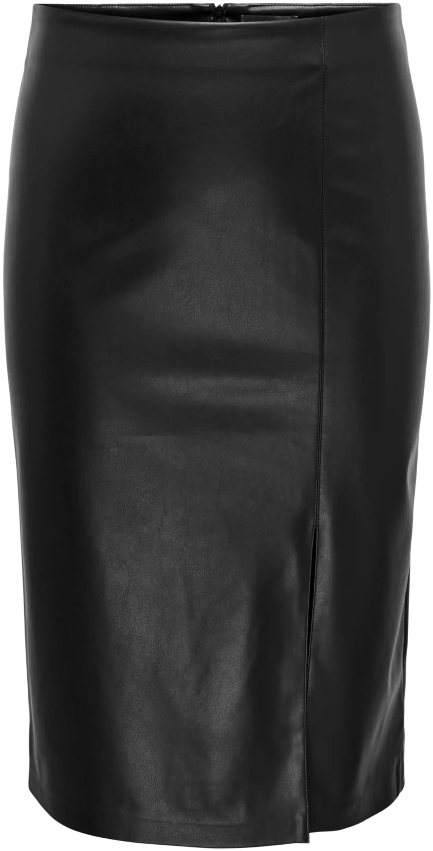 ONLY CARMAKOMA naisten tekonahkahame Carheidi - BLACK - 1