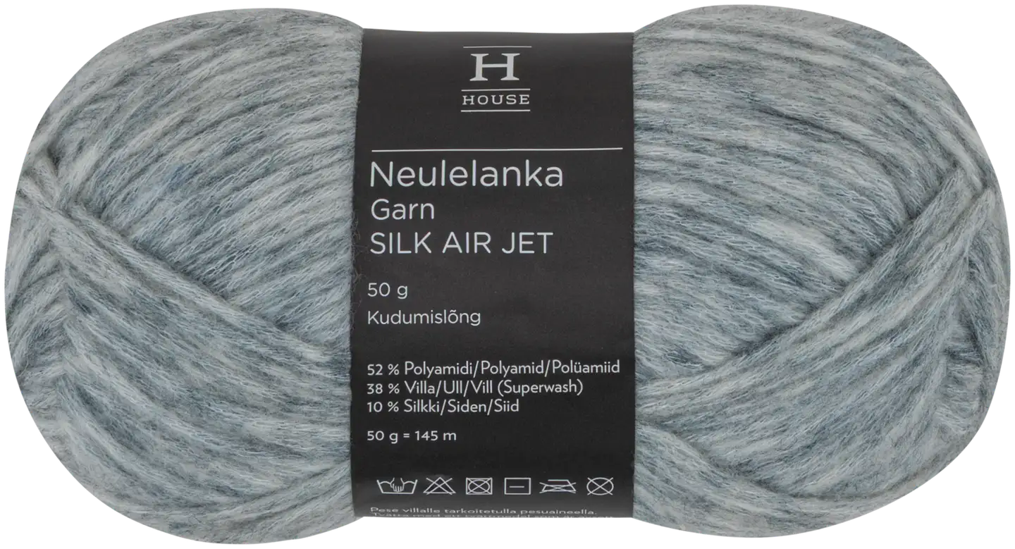 House lanka Silk Airjet 50g 212449 gray mel.