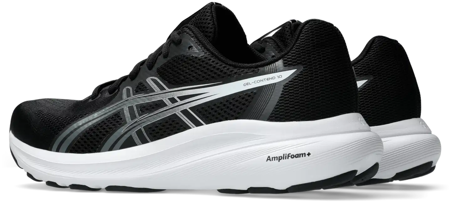 ASICS miesten juoksukengät Gel-Contend 10 - BLACK/WHITE - 4