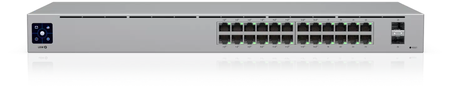 Ubiquiti 24-porttinen gigabit PoE -kytkin SFP-uplink-liitännällä USW-24-POE - 1