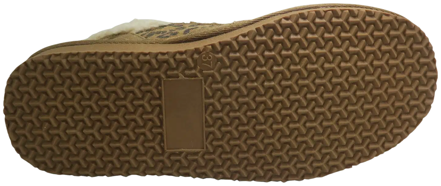 WKLY. naisten mokkanahkaiset talvitennarit Vaiana - Camel/leopard - 4