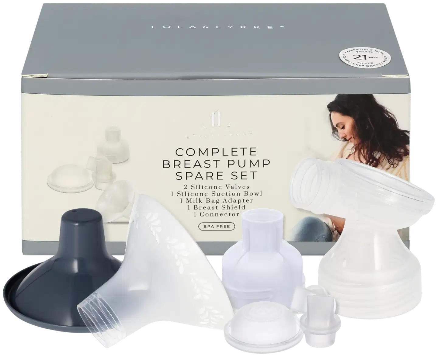 Lola&Lykke rintapumpun varaosasetti - VÄRITÖN - 1