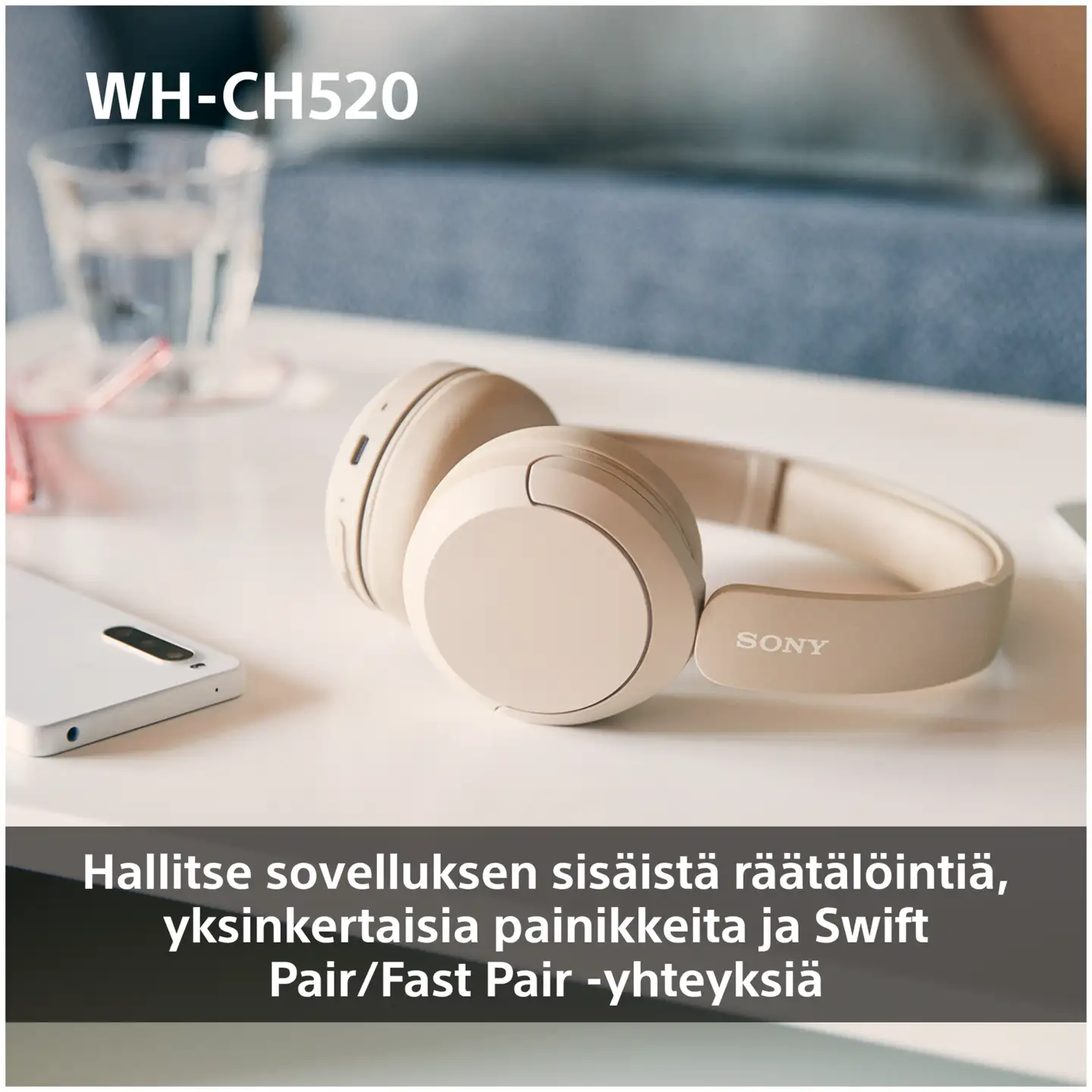 Sony Bluetooth sankakuulokkeet WH-CH520Y keltainen - 7