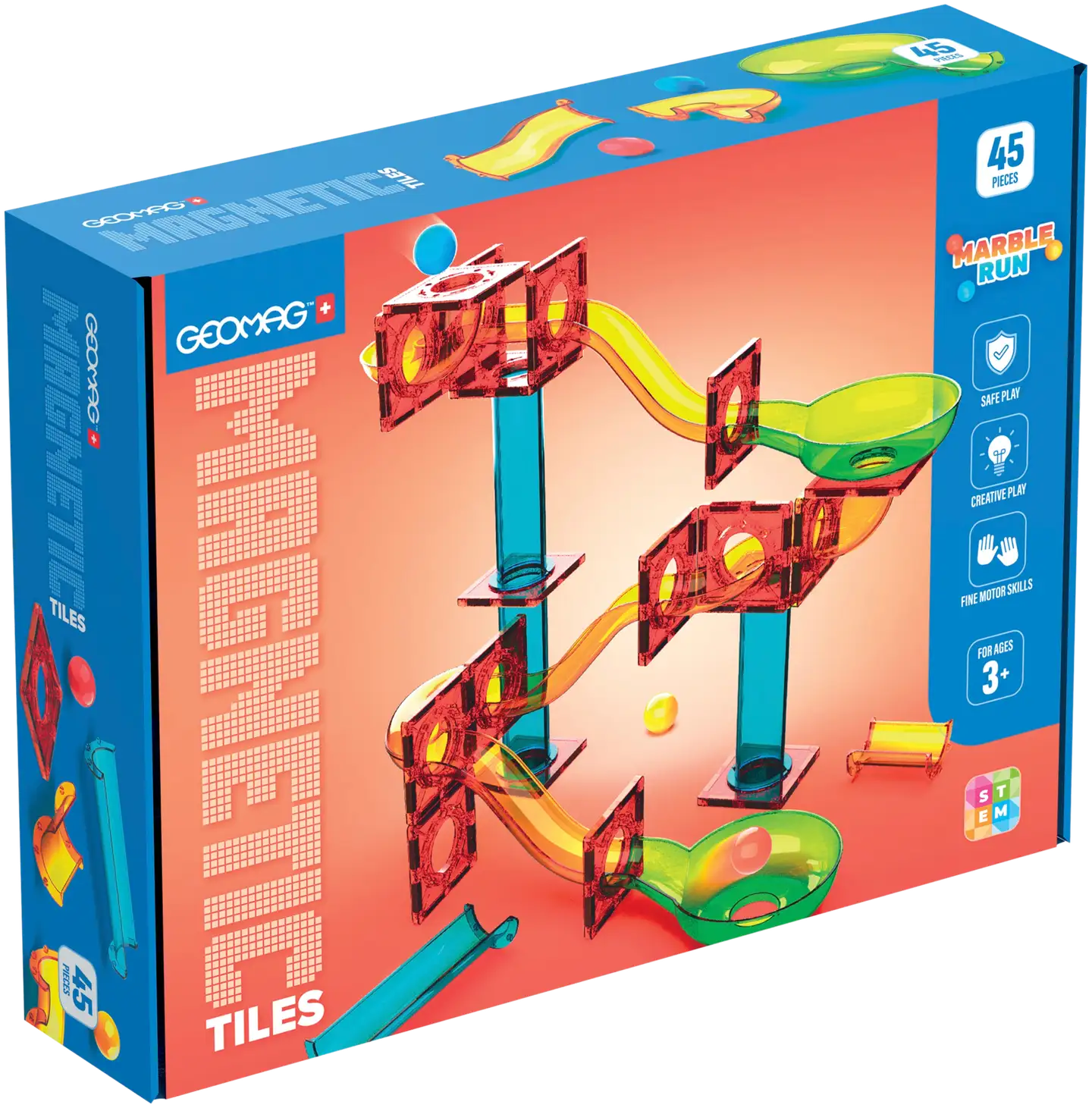 Geomag Magnetic Tiles Marble Run 45 Osaa - 2