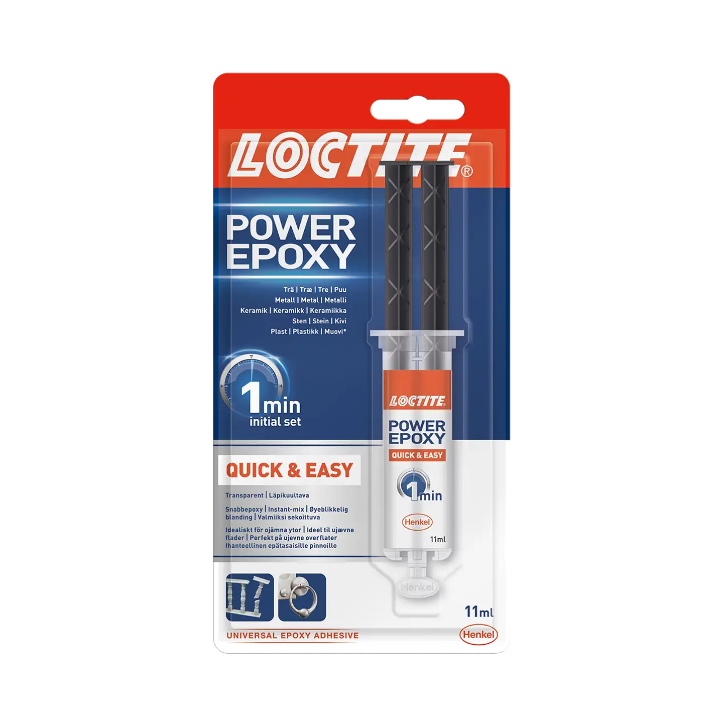 Loctite Epoksi 1min 11ml - 1