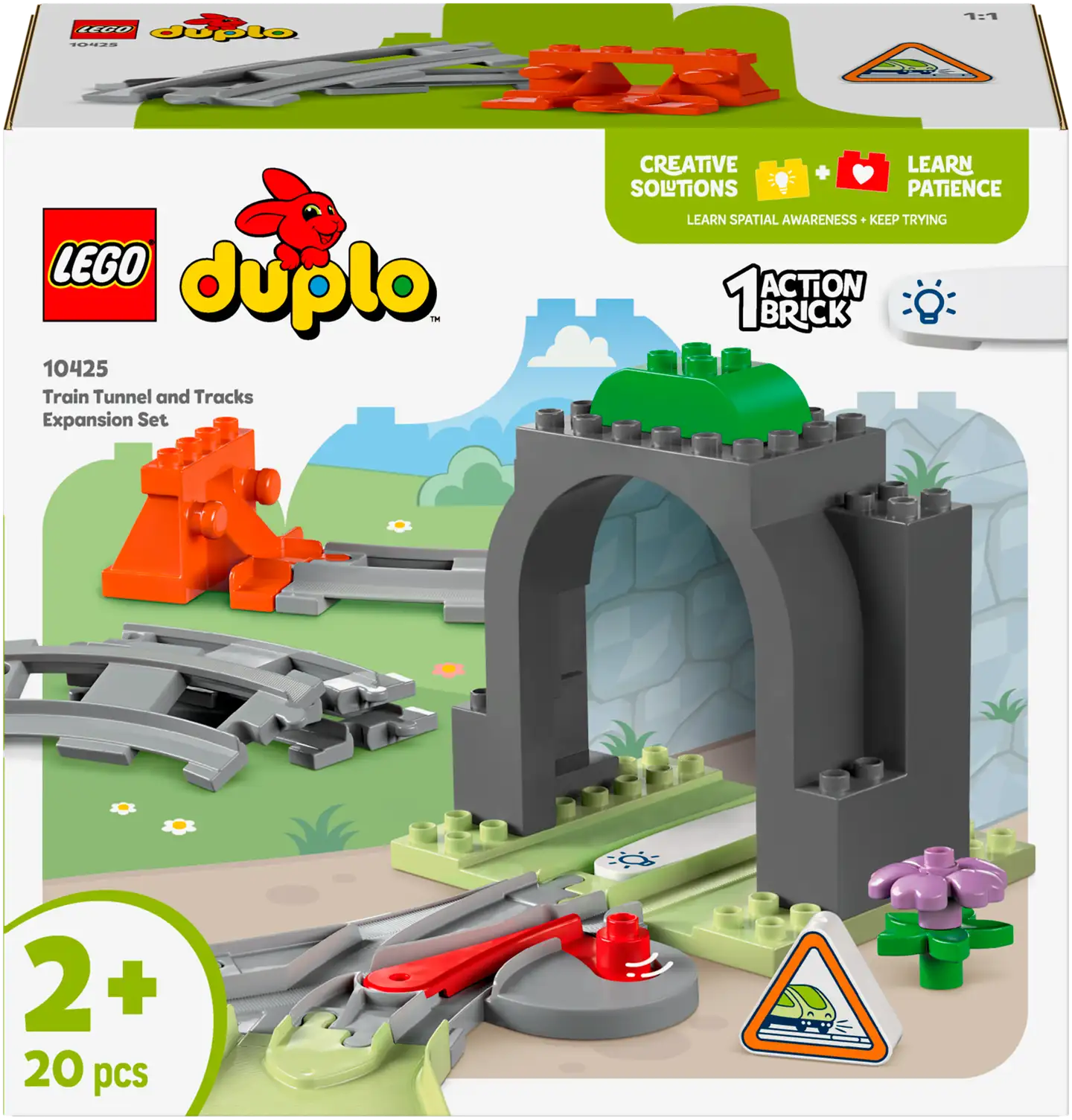 LEGO® DUPLO Town 10425 Tunneli ja raiteet ‑laajennussarja - 2