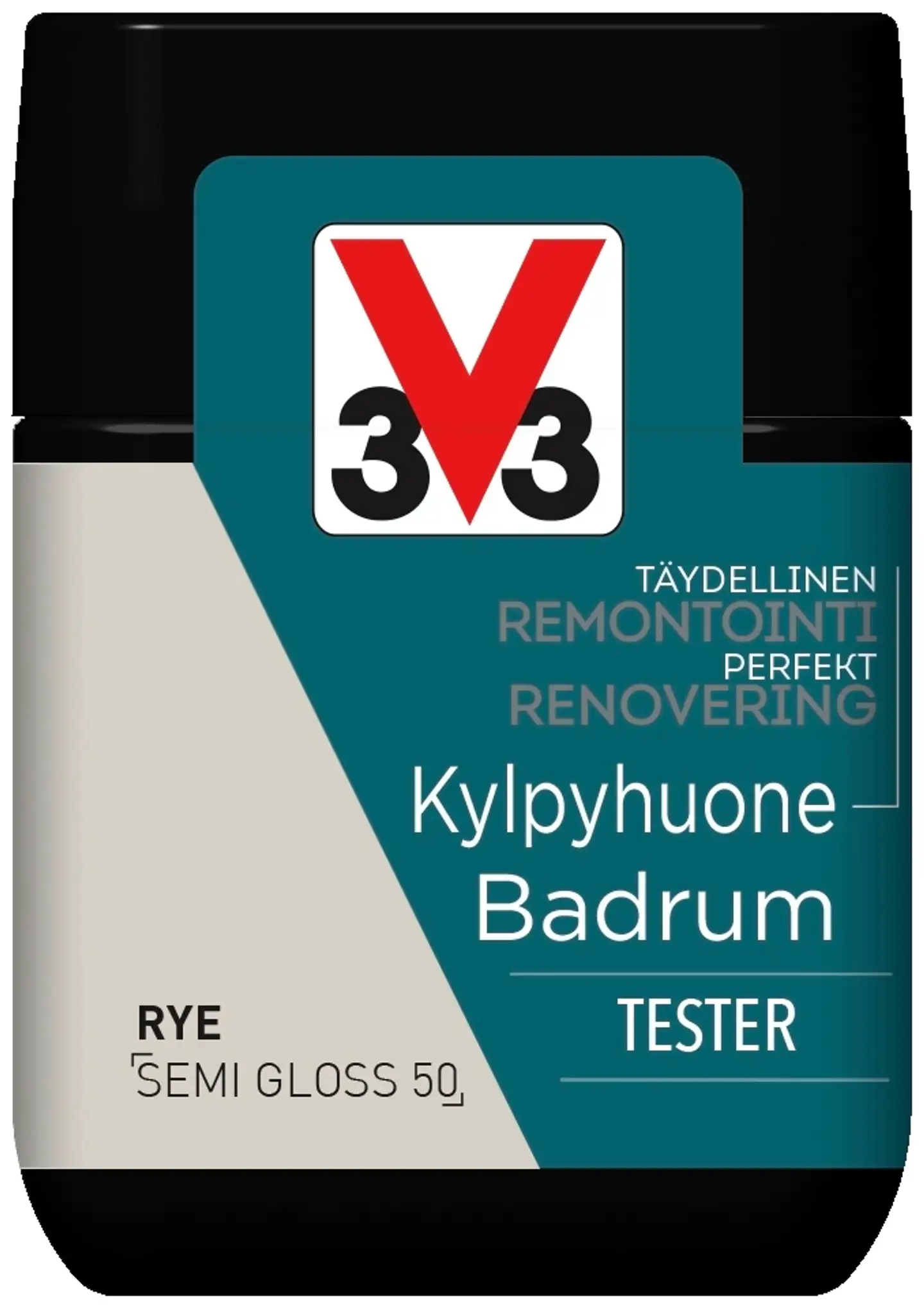 V33 Remontointimaali kylpyhuone tester 75ml Rye