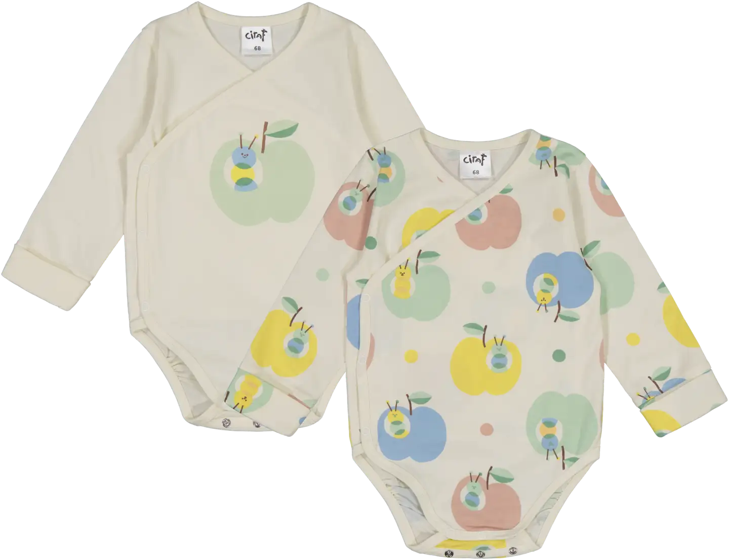 Ciraf vauvojen kietaisubody Omppu 250B260160 2-pack PatternLab - Multicolor - 1