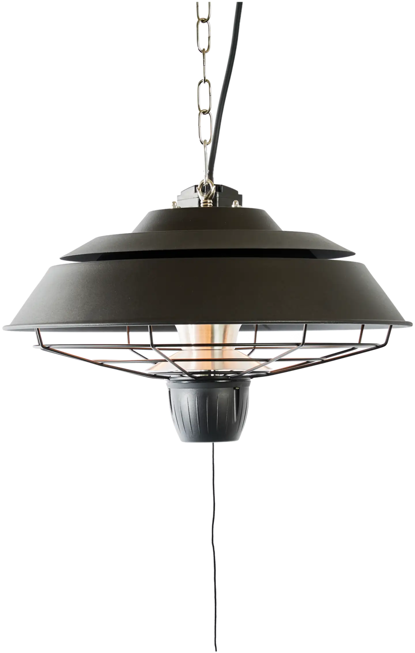 HORTUS Terassilämmitin ripustettava 1500 W, HA, Ø42 cm, musta - 1
