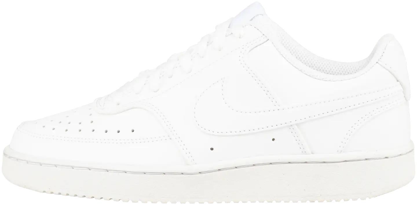 Nike miesten vapaa-ajan jalkine Court Vision Lo White - WHITE/WHITE - 1